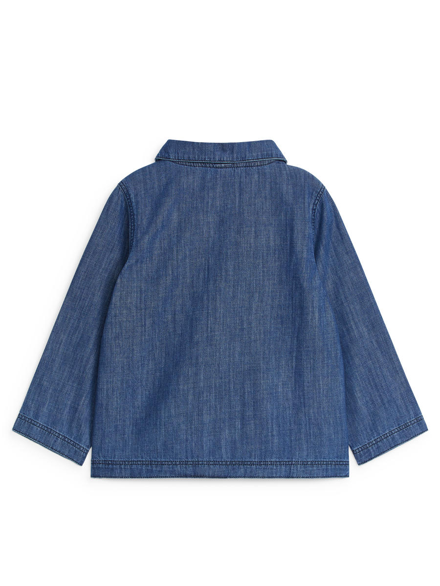 Pop-Over Shirt - Mid Blue - Regular fit - Children - 1245734001