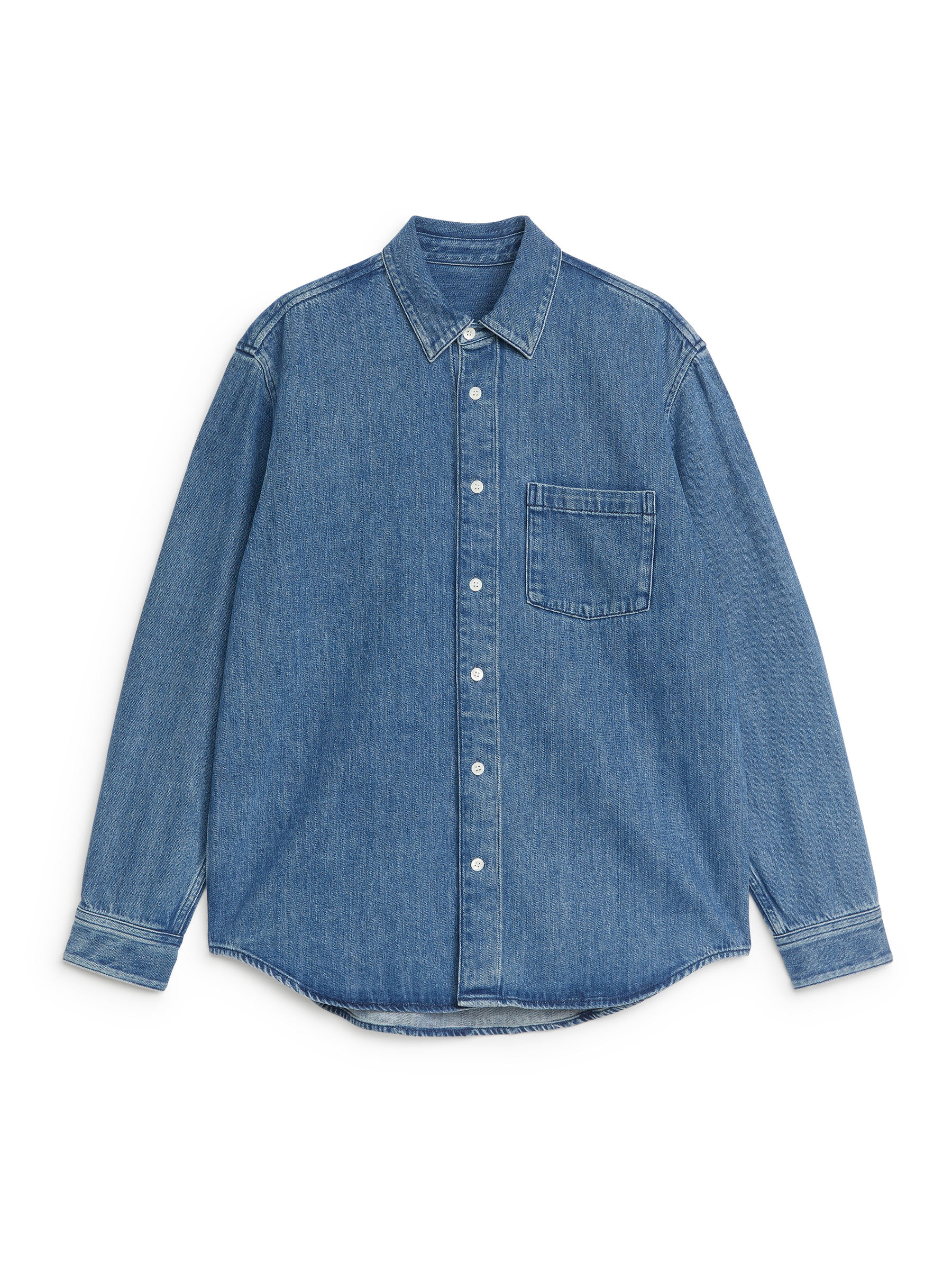 Camisa de denim-#364C74-8090