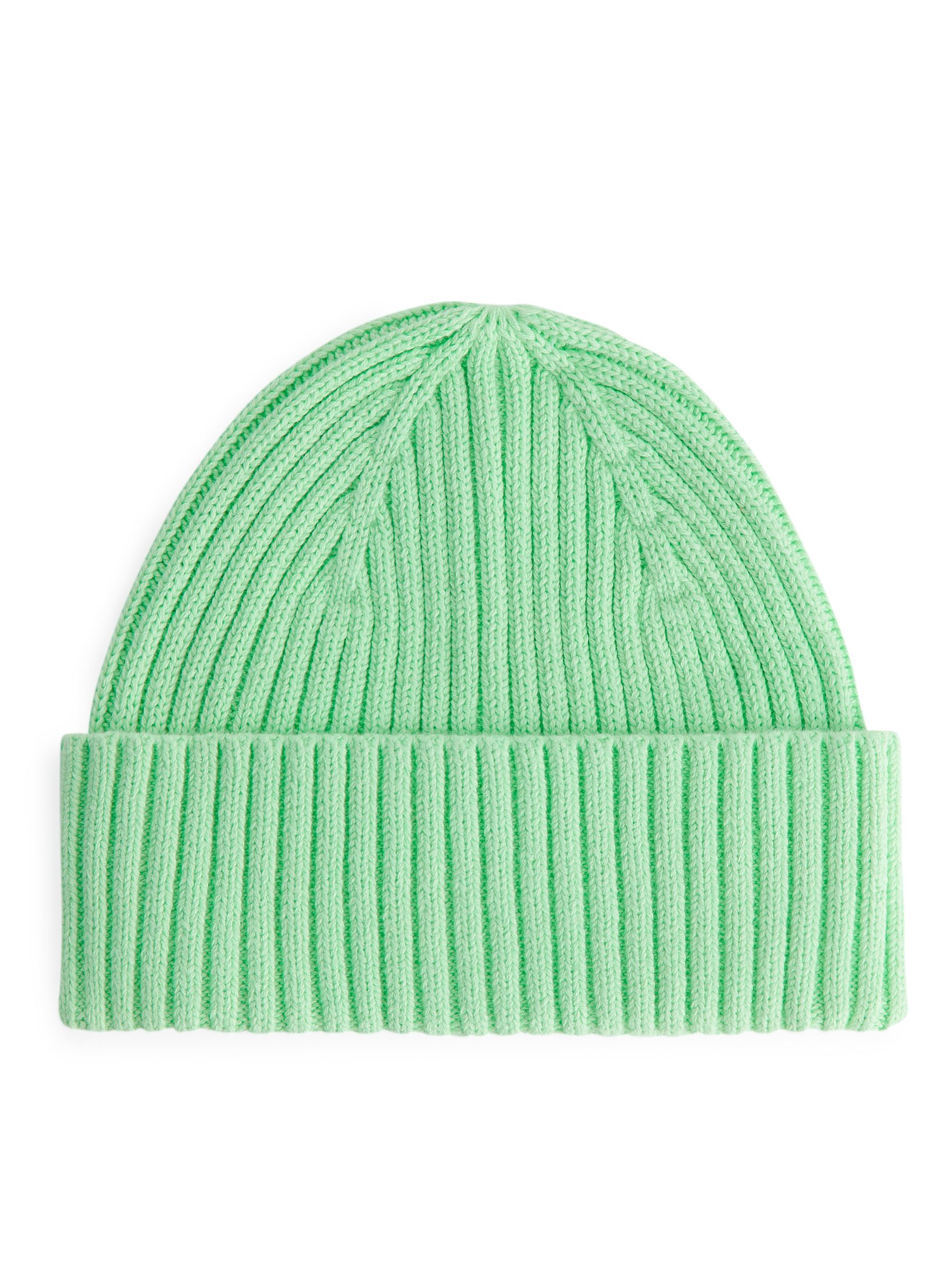 Ribbstickad mössa - Ljusgrön - Children - StillMedia/DescriptiveStillLife - 1