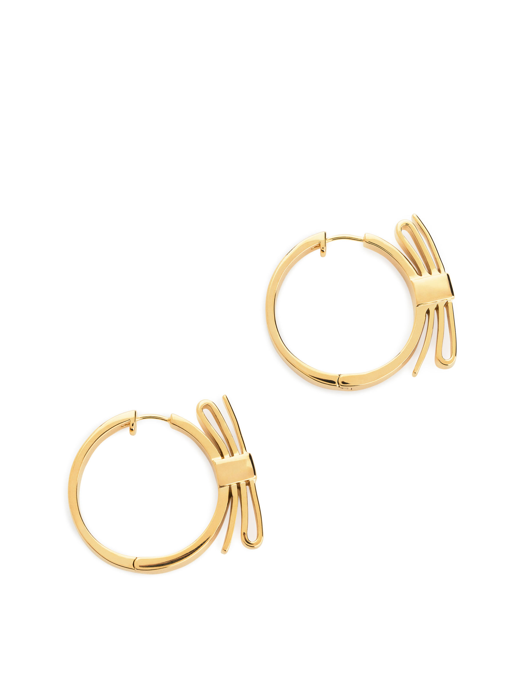 Bow Hoop Earrings-#DECA94-13235