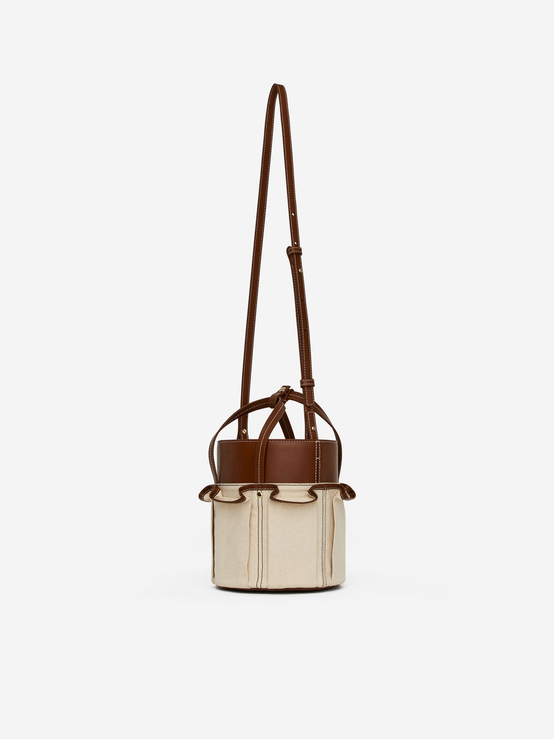 Two-In-One Bucket Bag - Brown/Beige - Women - StillMedia/DescriptiveStillLife - 3