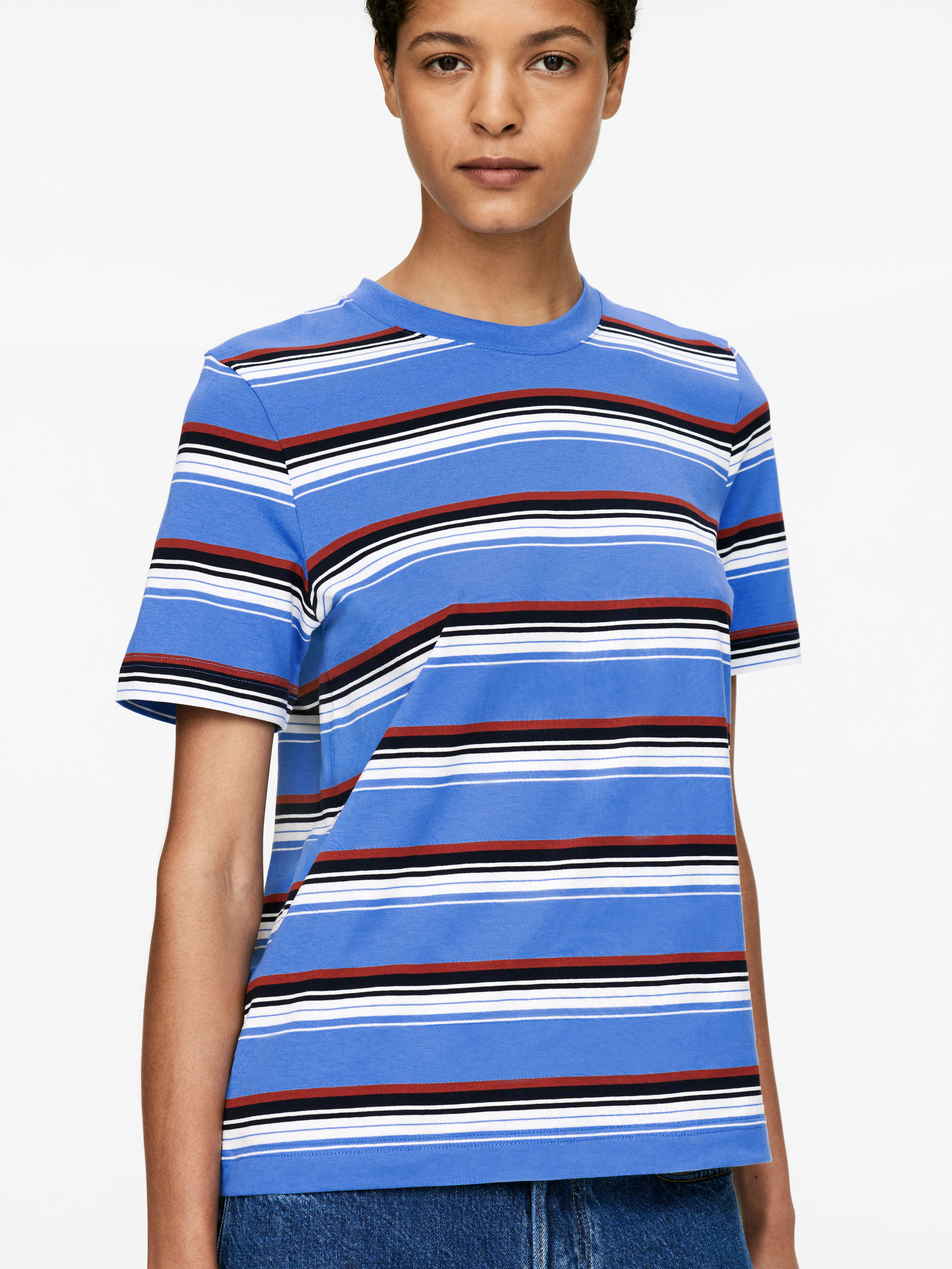 LILY Lightweight T-Shirt - Blue/Striped - Regular fit - Women - StillMedia/Lookbook - 6