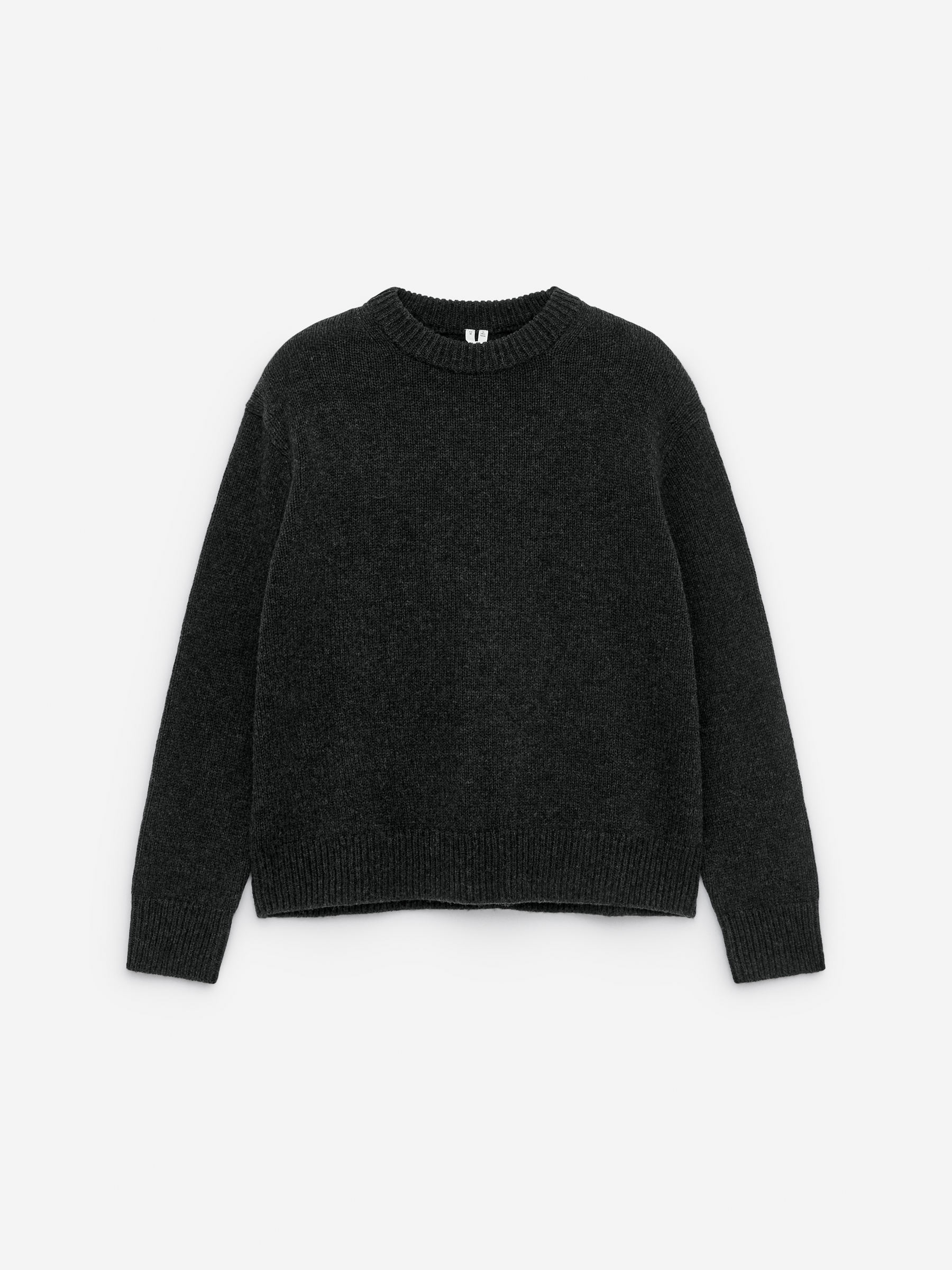 Heavy Knit Wool Jumper-#363638-16015