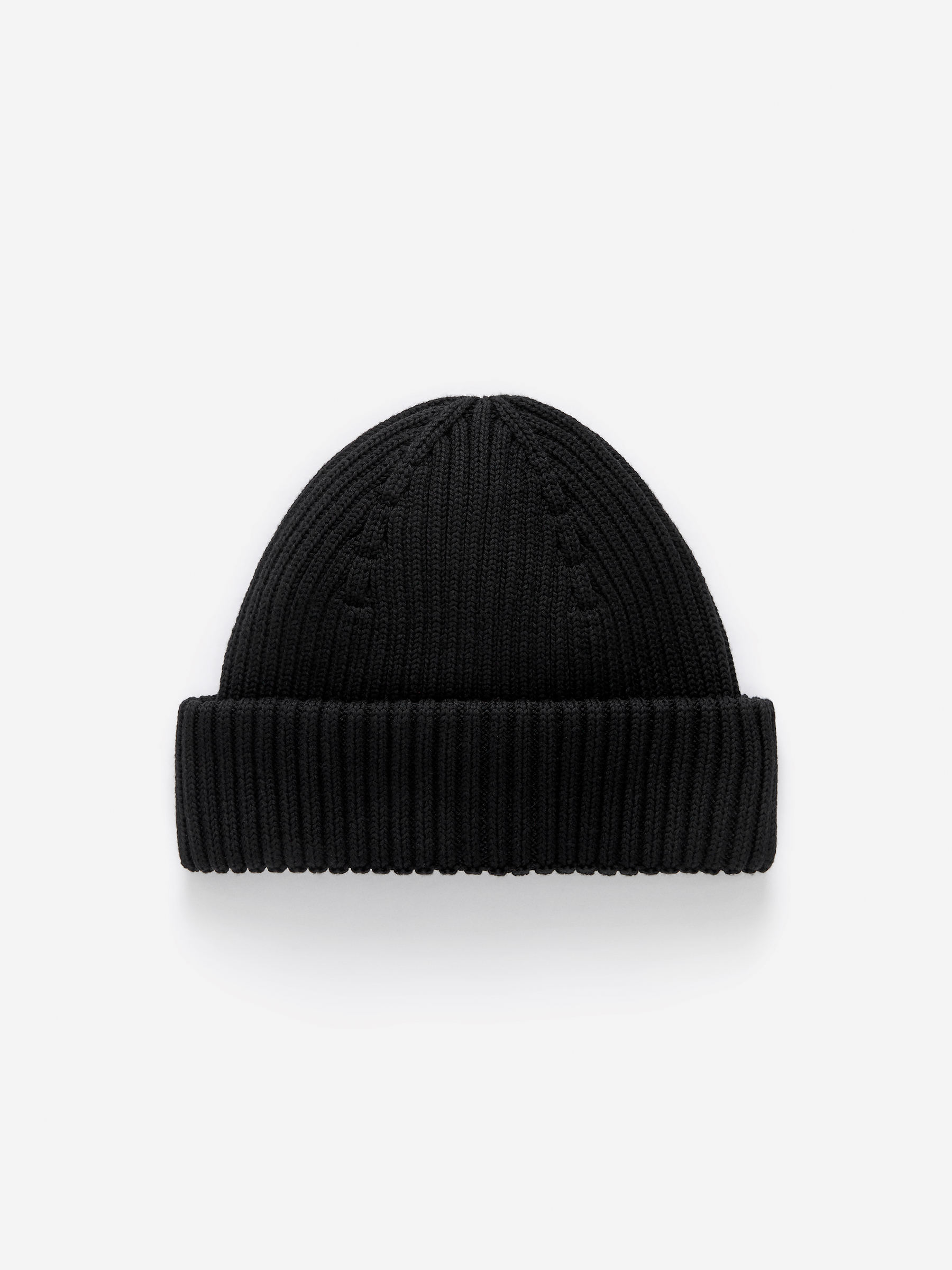 Ribbed Cotton Beanie-#272627-15900