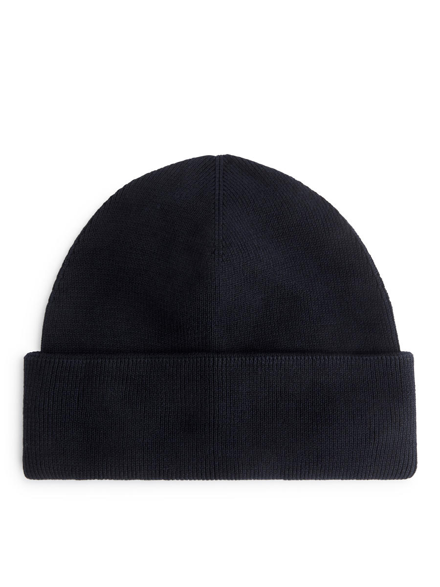 Ribbed Beanie-#4C5164-12309