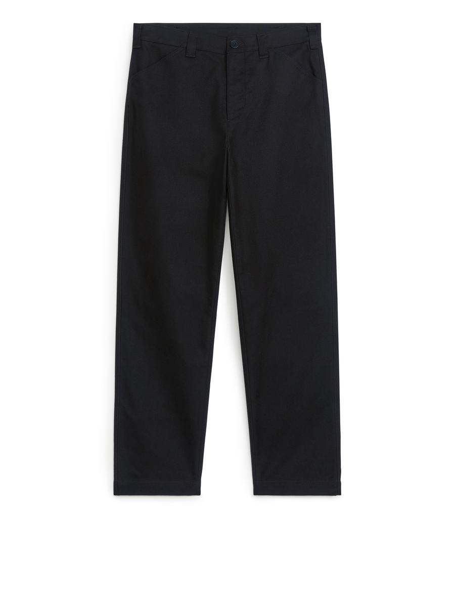 Cotton Moleskin Twill Trousers-#272930-12980