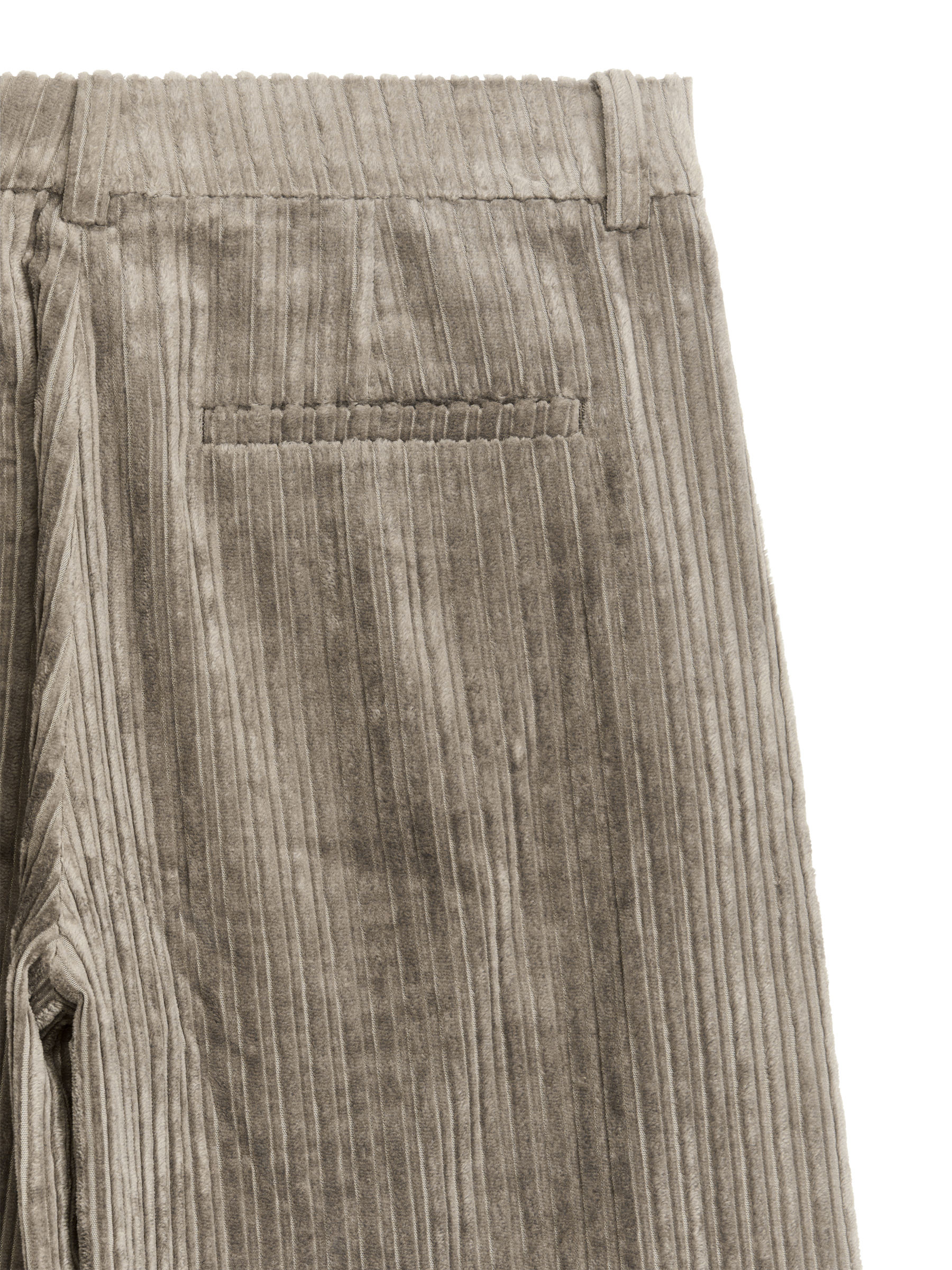 Szerokie sztruksowe spodnie - Brązowy - Fason normalny - Women - StillMedia/DescriptiveDetail - 1