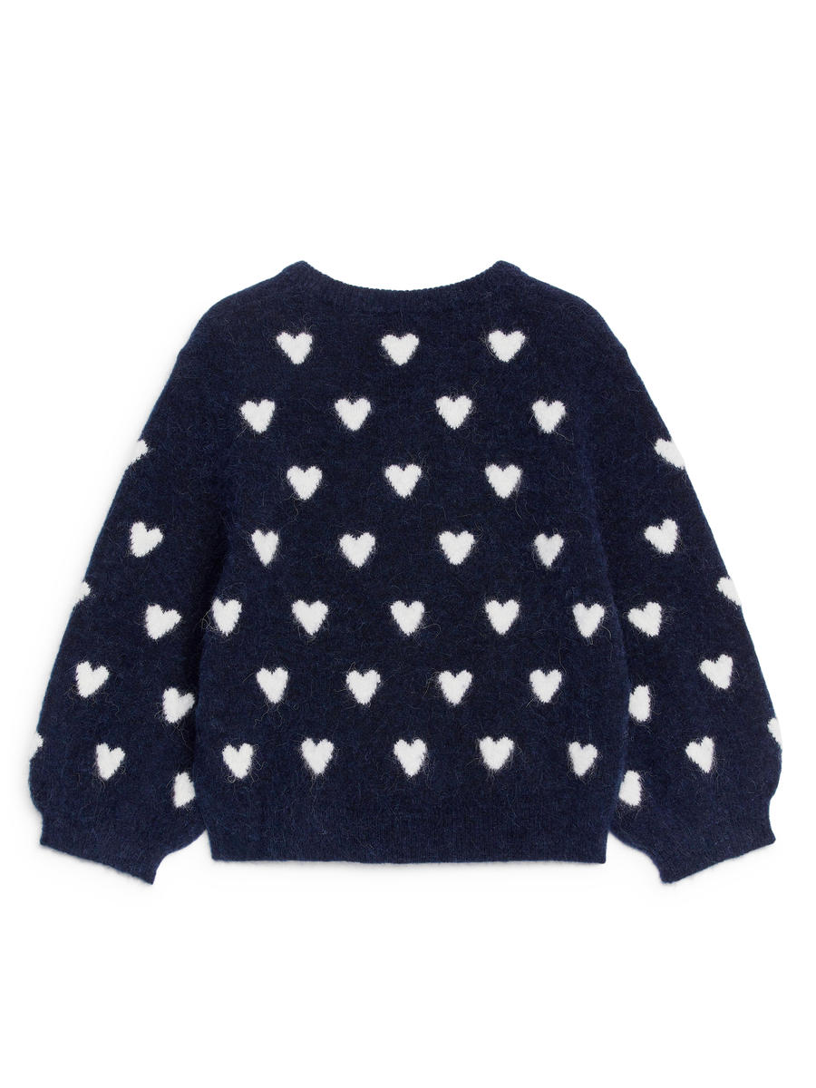 Intarsia Knit Jumper-#23263B-12015