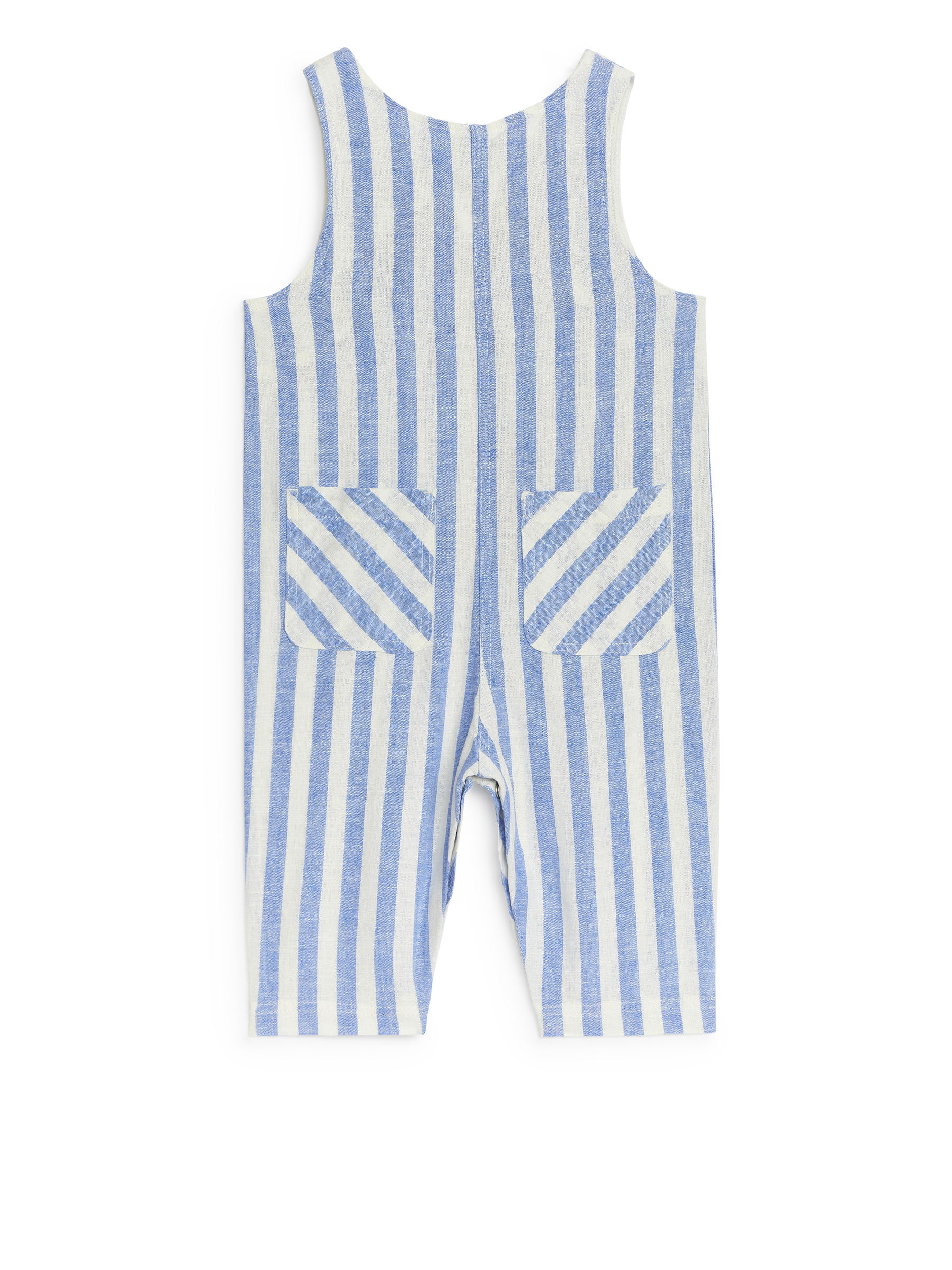 Overall aus Baumwoll-Leinen-Mischung - Weiß/Blau - Regular Fit - Kinder - StillMedia/DescriptiveStillLife - 3