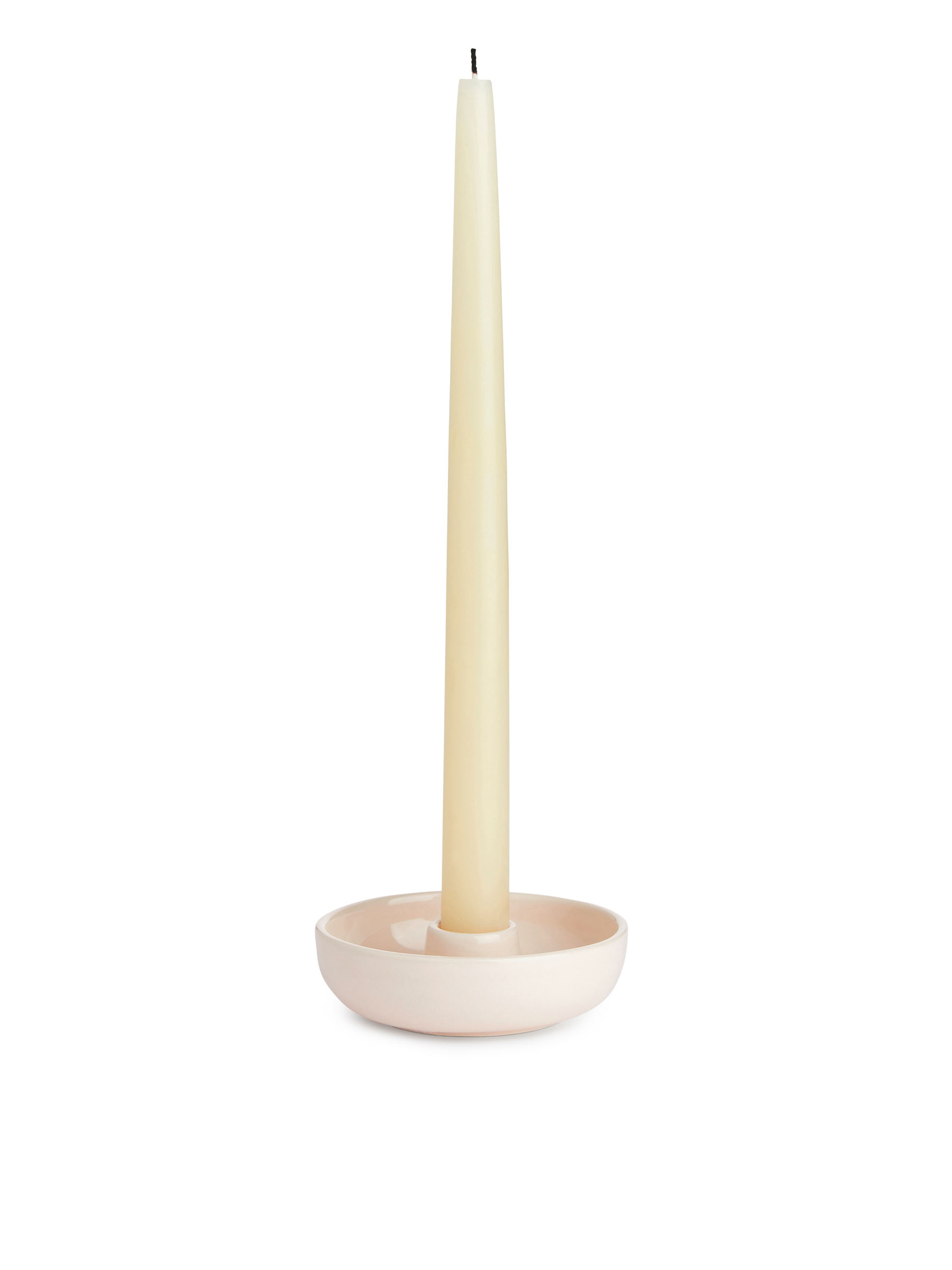 Ljusstake i stengods 10,5 cm - Beige - Homeware - 1067678007