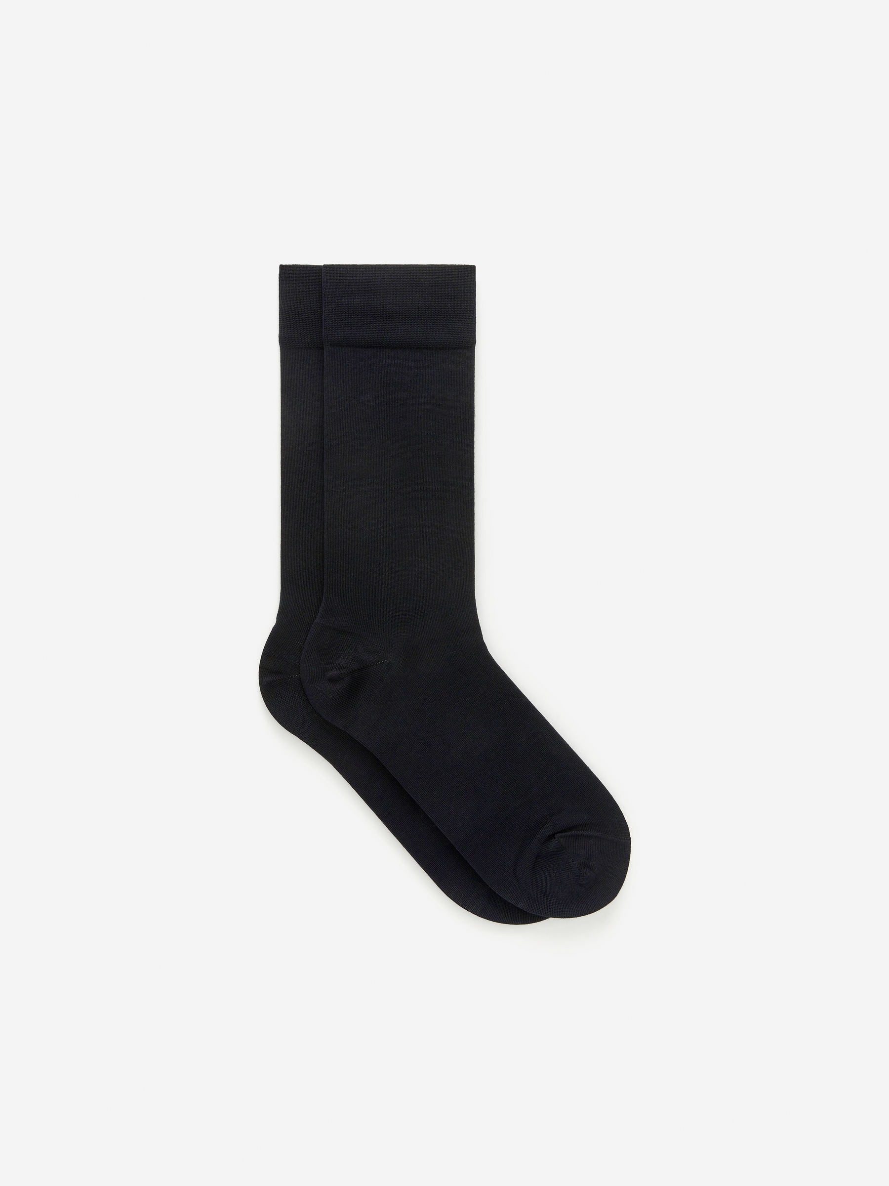 Mercerised Cotton Socks Plain - Blue - Men - StillMedia/DescriptiveStillLife - 6