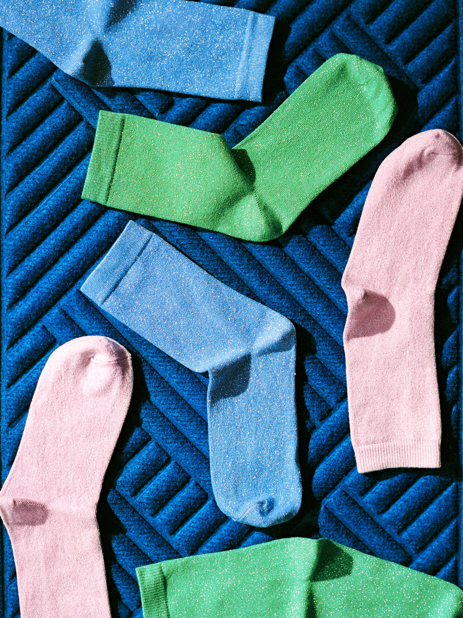 Lurex Socks - Pink/Green/Purple - Children - StillMedia/Environmental - 1