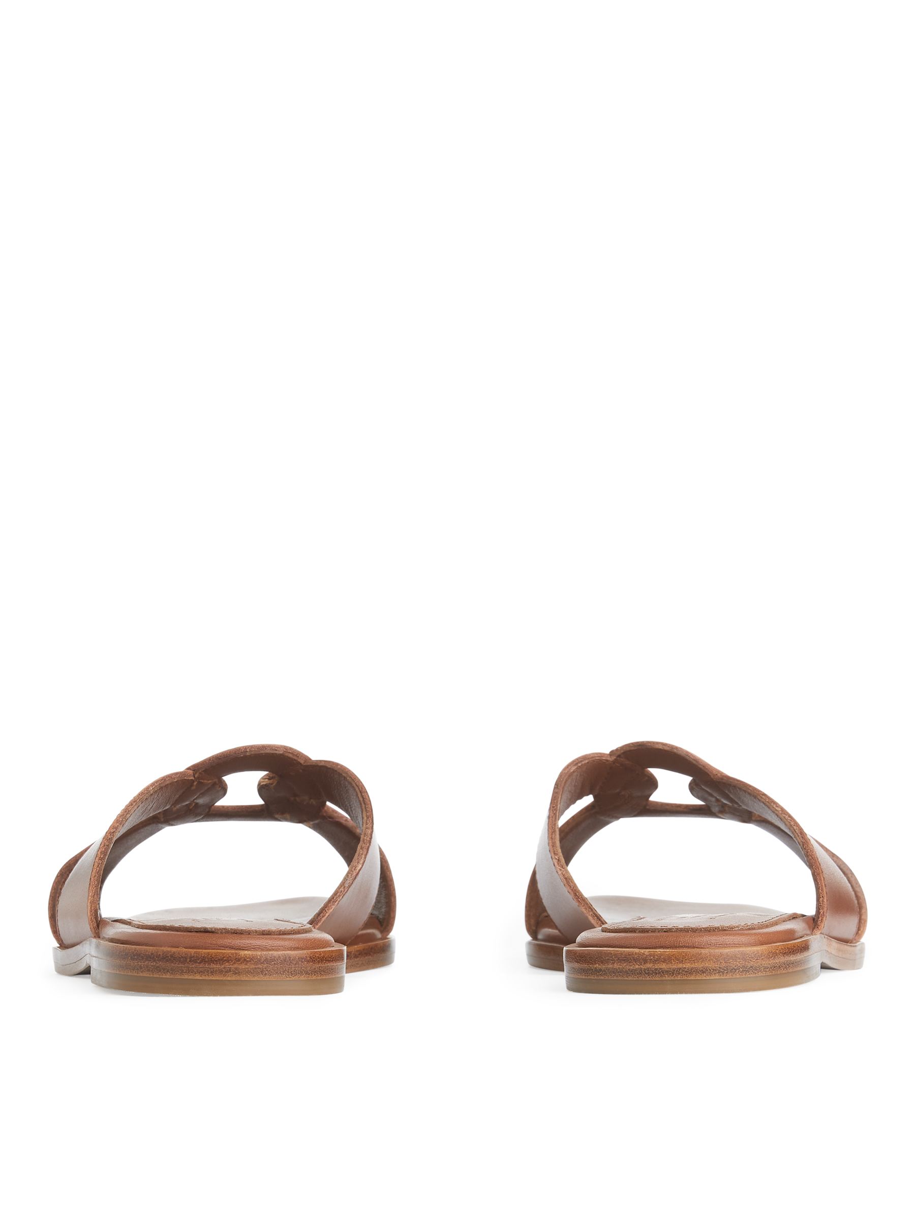 Sandali slip in bassi in pelle - Marrone - Women - StillMedia/DescriptiveStillLife - 4