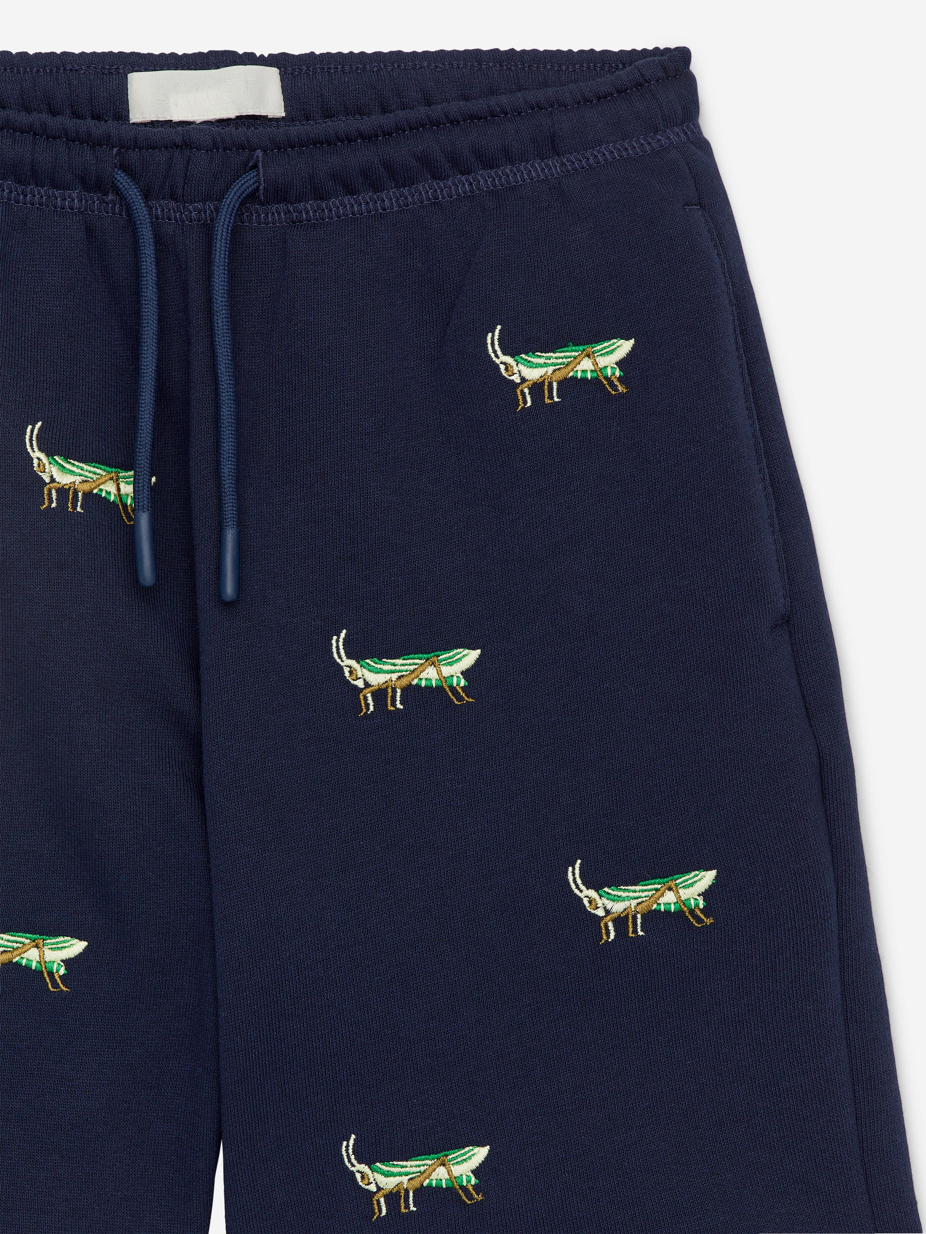 Embroidered Sweatshorts - Dark Blue/Grasshoppers - Relaxed fit - Children - StillMedia/DescriptiveDetail - 2