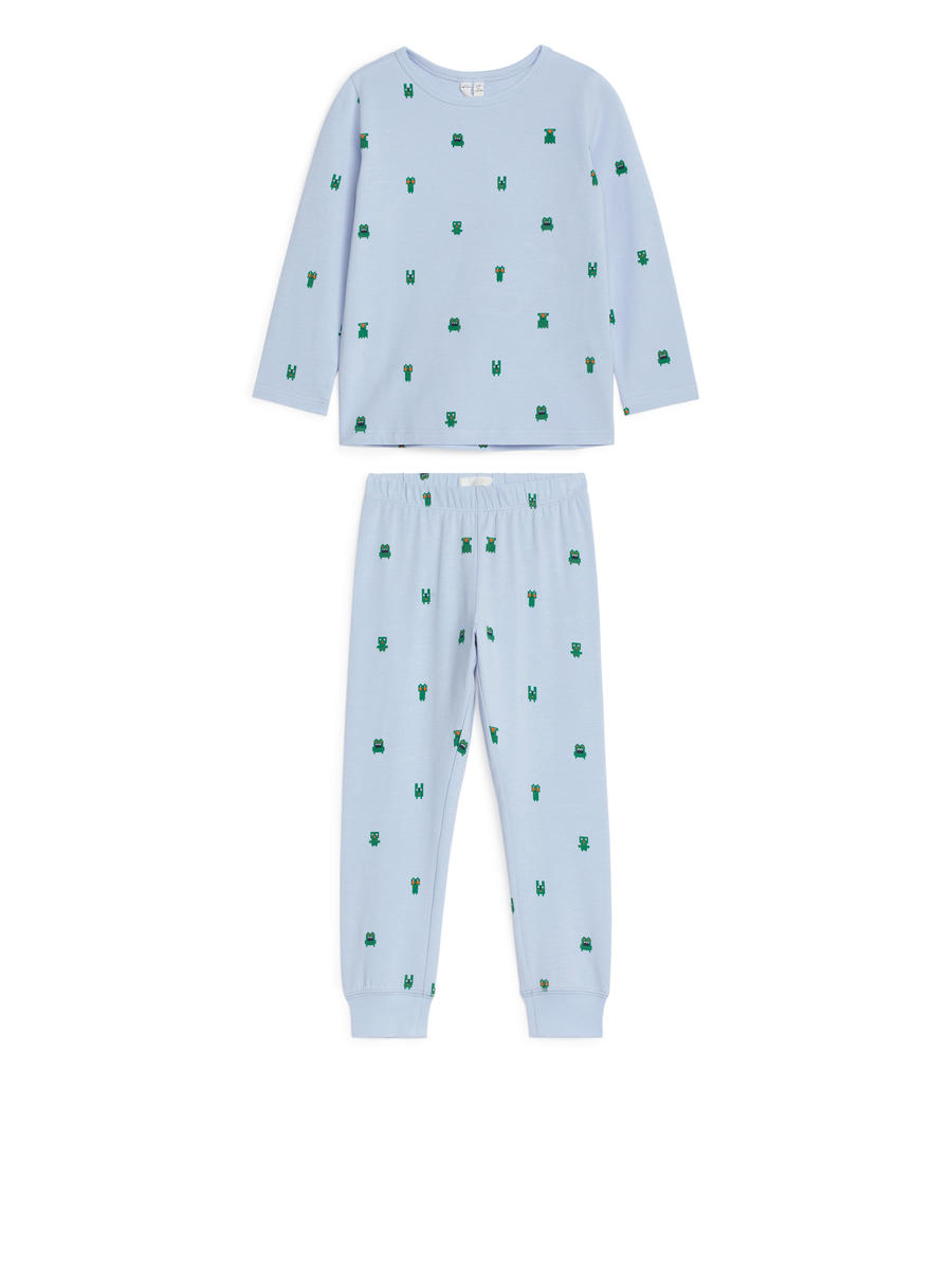 Jersey Pyjama Set-#A3BBE0-13410