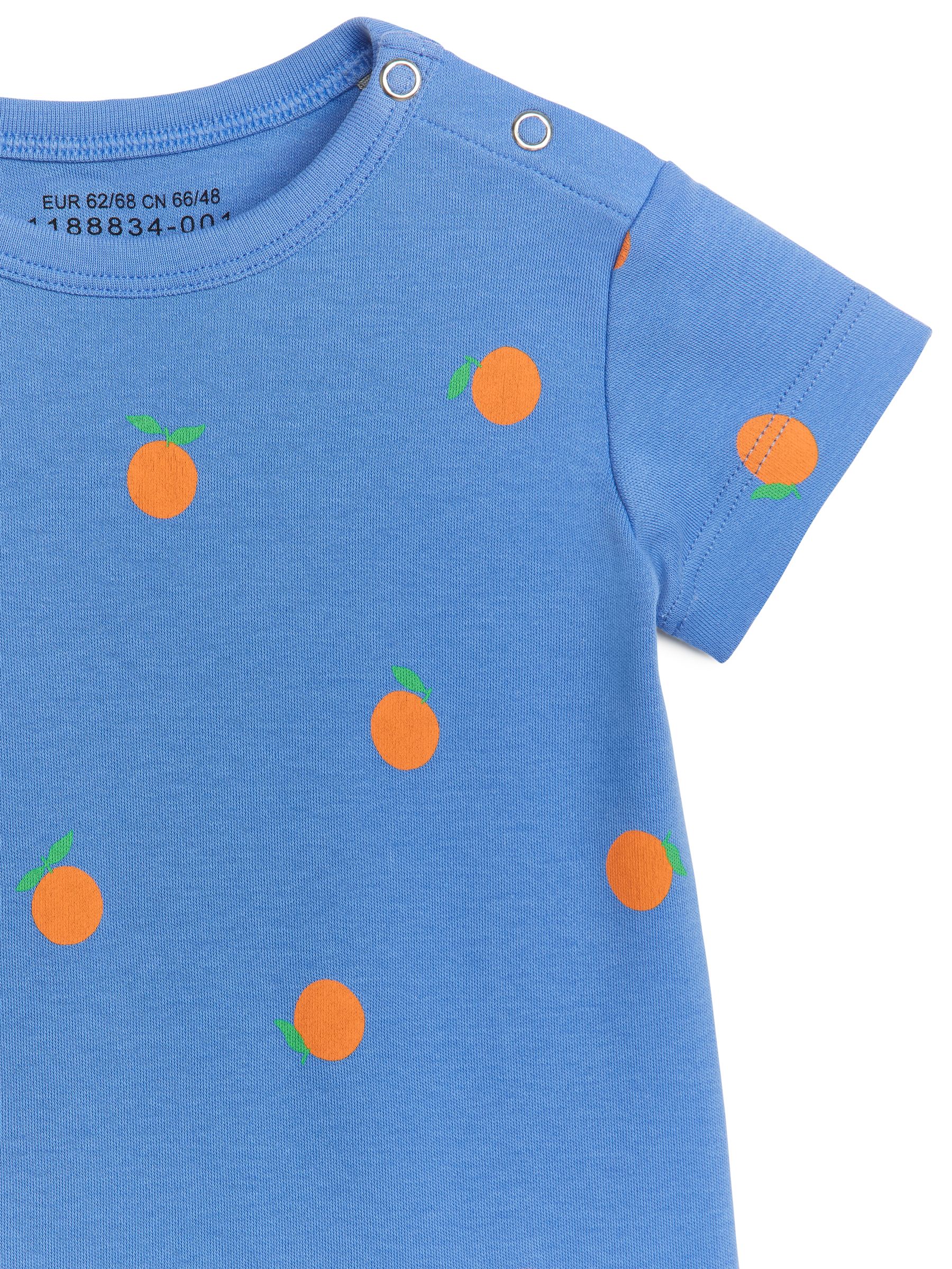 Short Jersey Romper - Blue/Orange - Regular fit - Children - StillMedia/DescriptiveDetail - 3