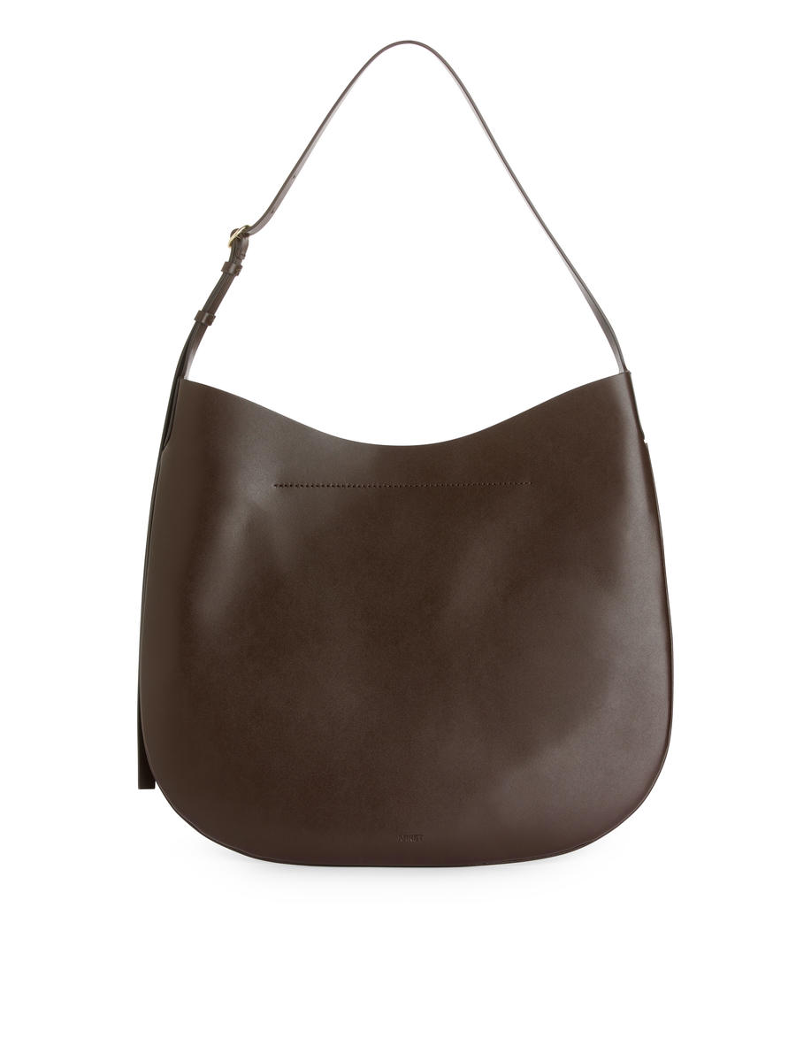 Crescent Shoulder Bag-#52453E-8291