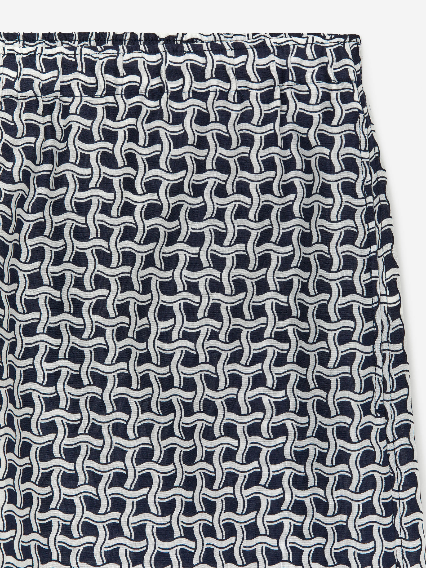 Printed Shorts - Dark Blue/White - Regular fit - Women - StillMedia/DescriptiveDetail - 2