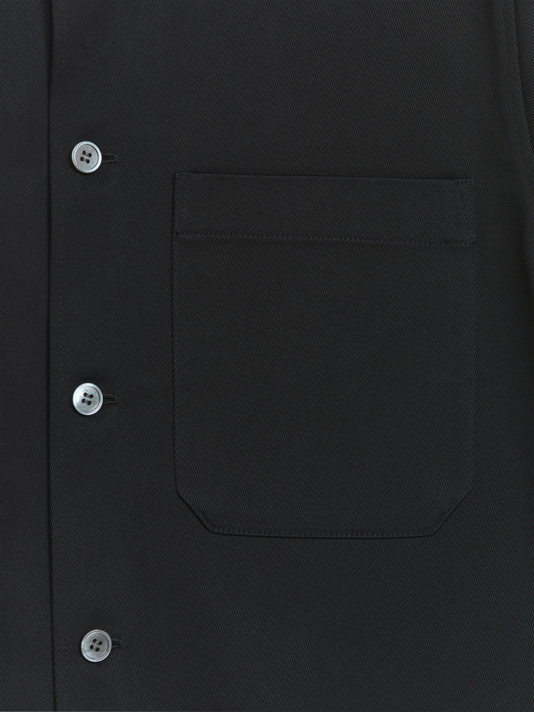 Twill Overshirt - Black - Oversized - Men - StillMedia/DescriptiveDetail - 1