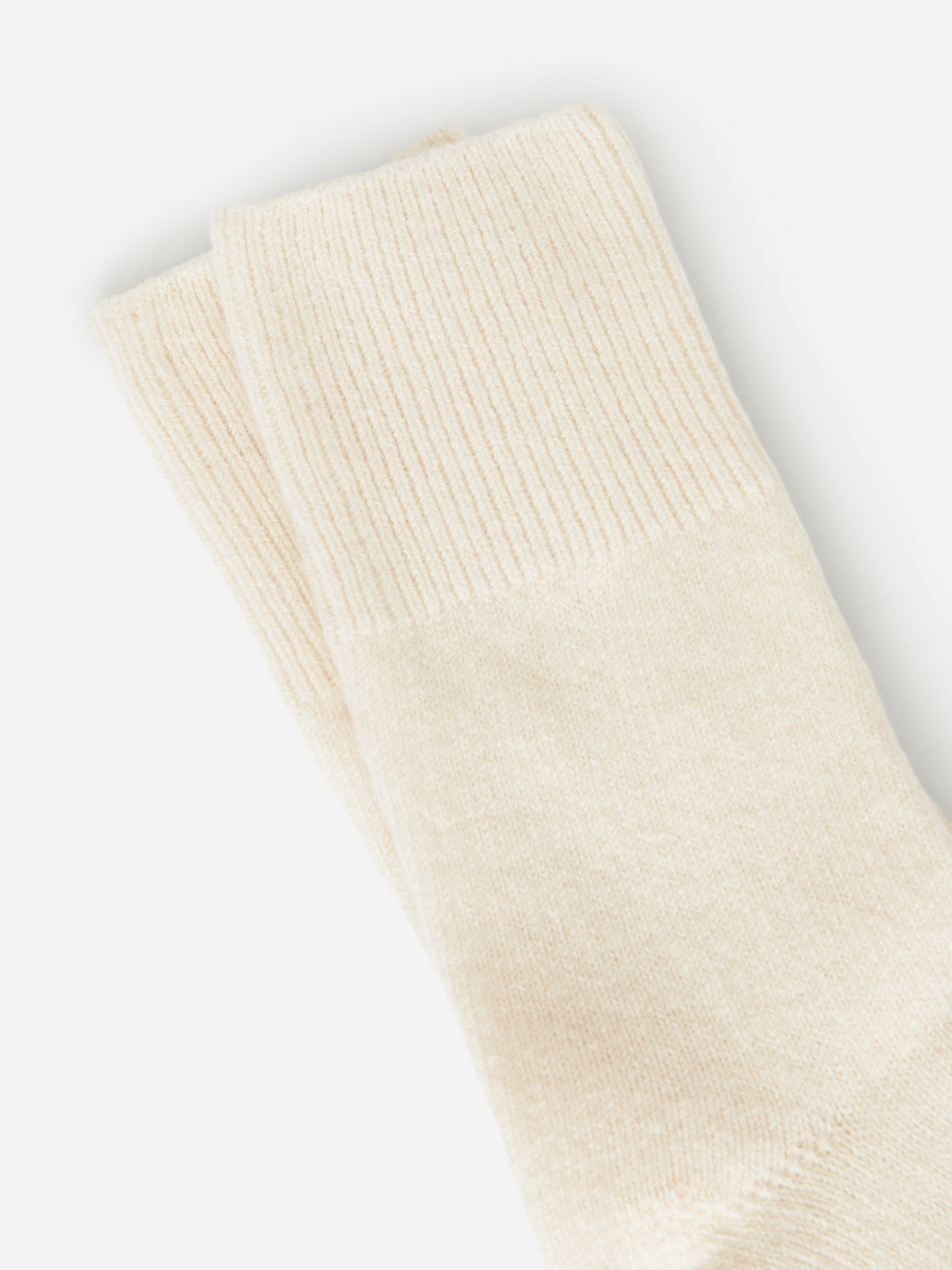 Cashmere-Wool Blend Socks - White - Women - StillMedia/DescriptiveDetail - 3