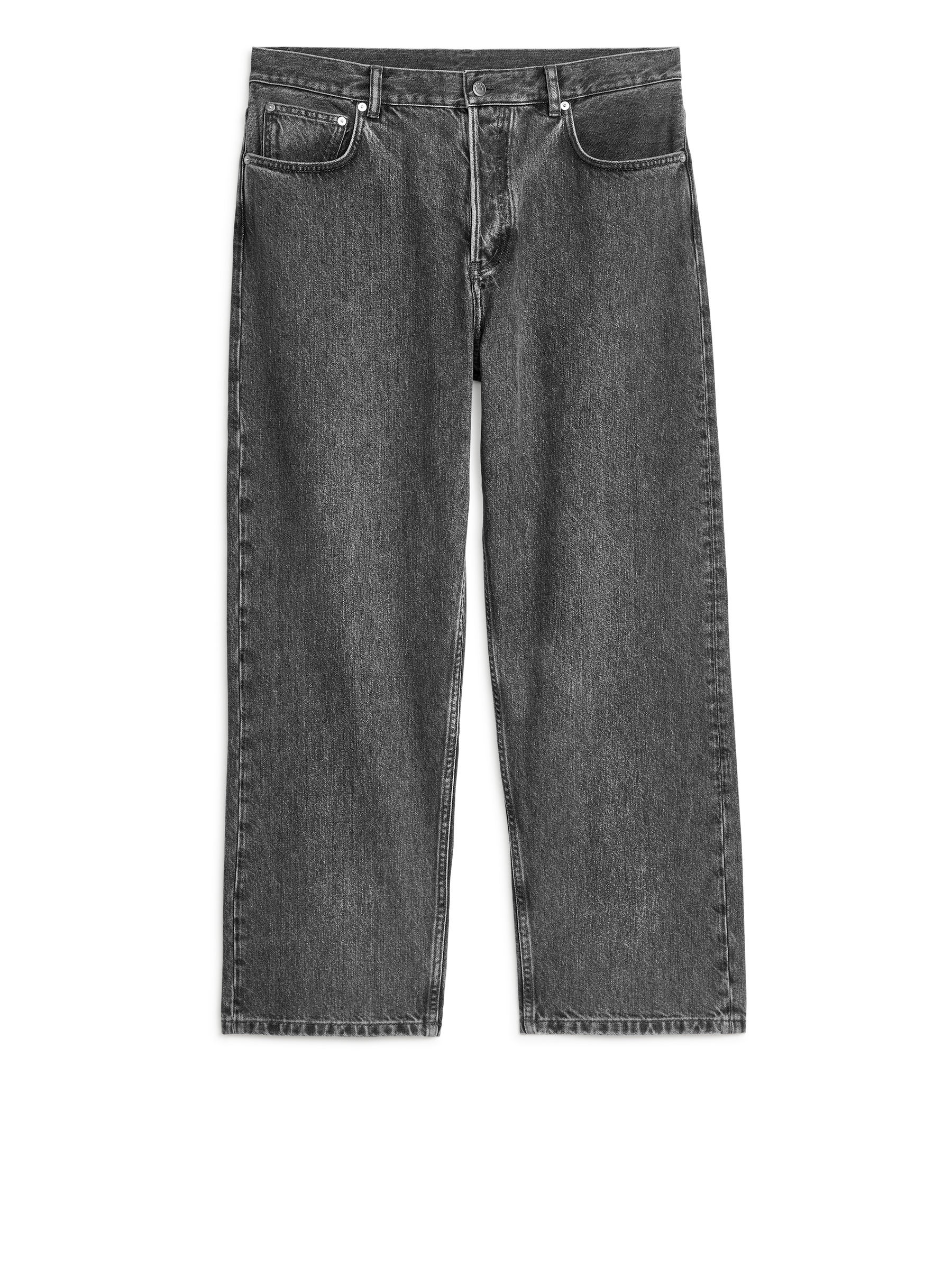 MIST Wide Jeans - Washed Black - Loose fit - Men - StillMedia/DescriptiveStillLife - 1