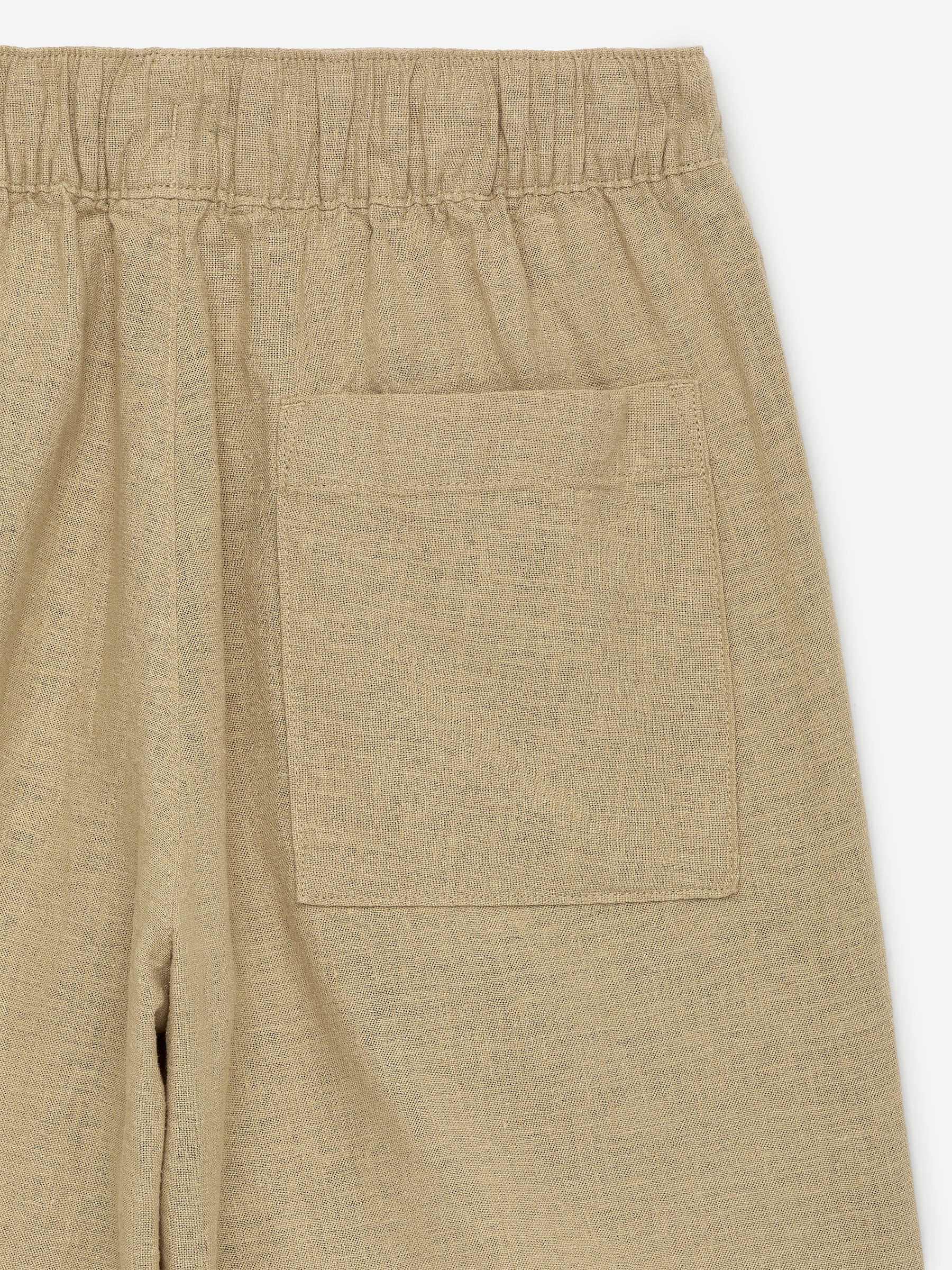 Linen Shorts - Beige - Regular fit - Children - StillMedia/DescriptiveDetail - 1