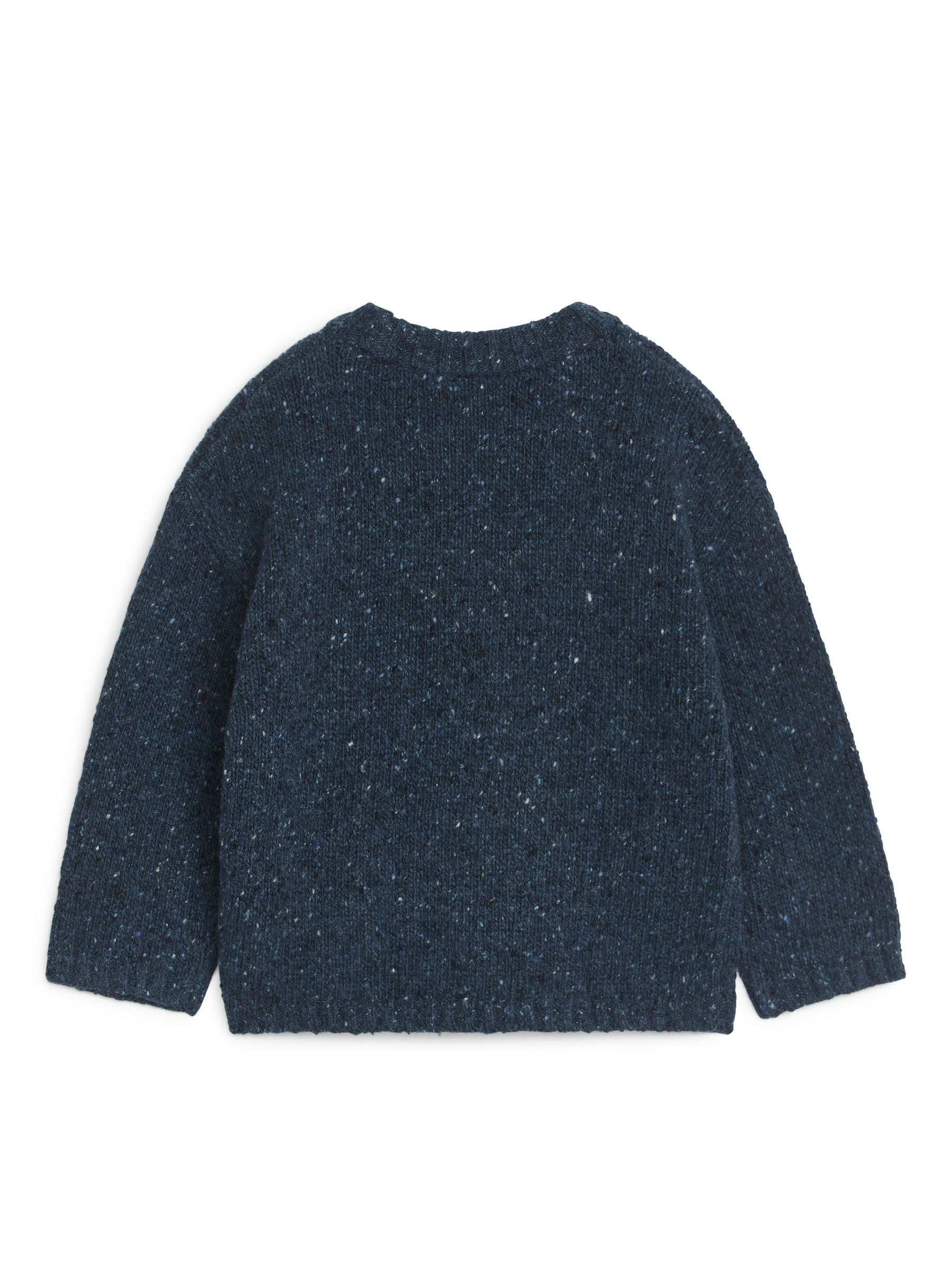 Pullover aus Noppenwollmischung - dunkelblau/Farbsprenkel - Regular Fit - Children - StillMedia/DescriptiveStillLife - 3