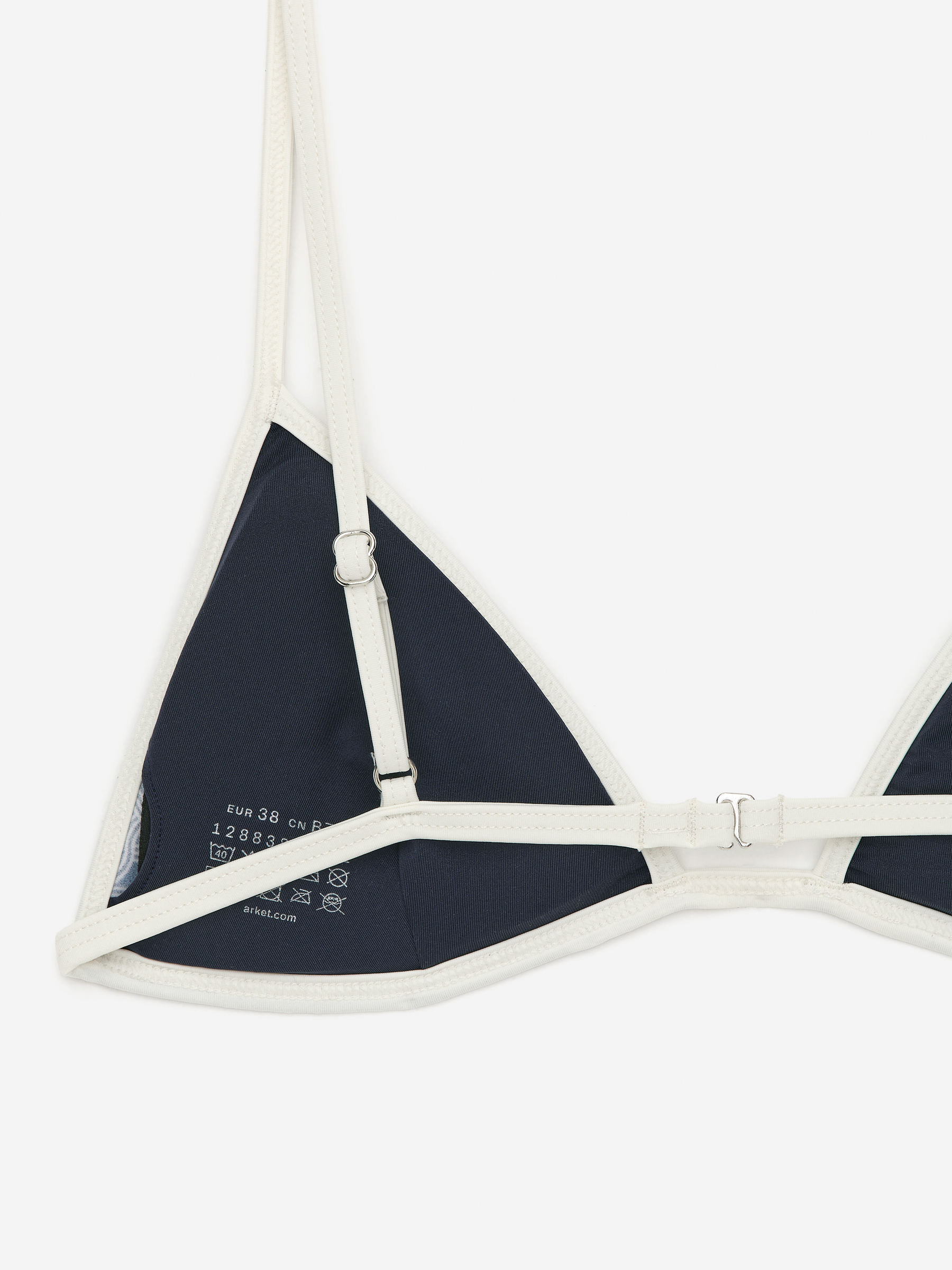 Triangle Bikini Top - Dark Green/Off White - Women - StillMedia/DescriptiveDetail - 2