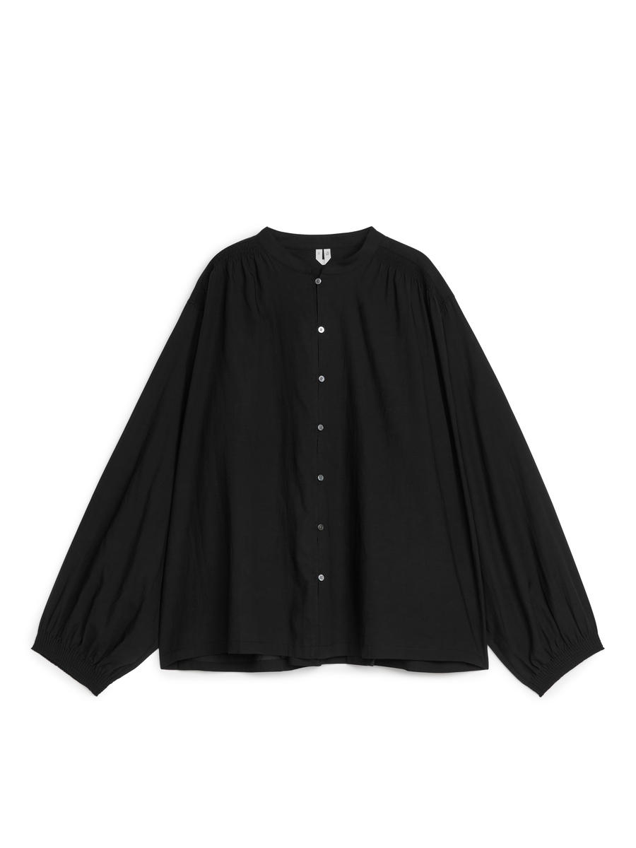 Blouse ample boutonnée-#FFFFFF-7224