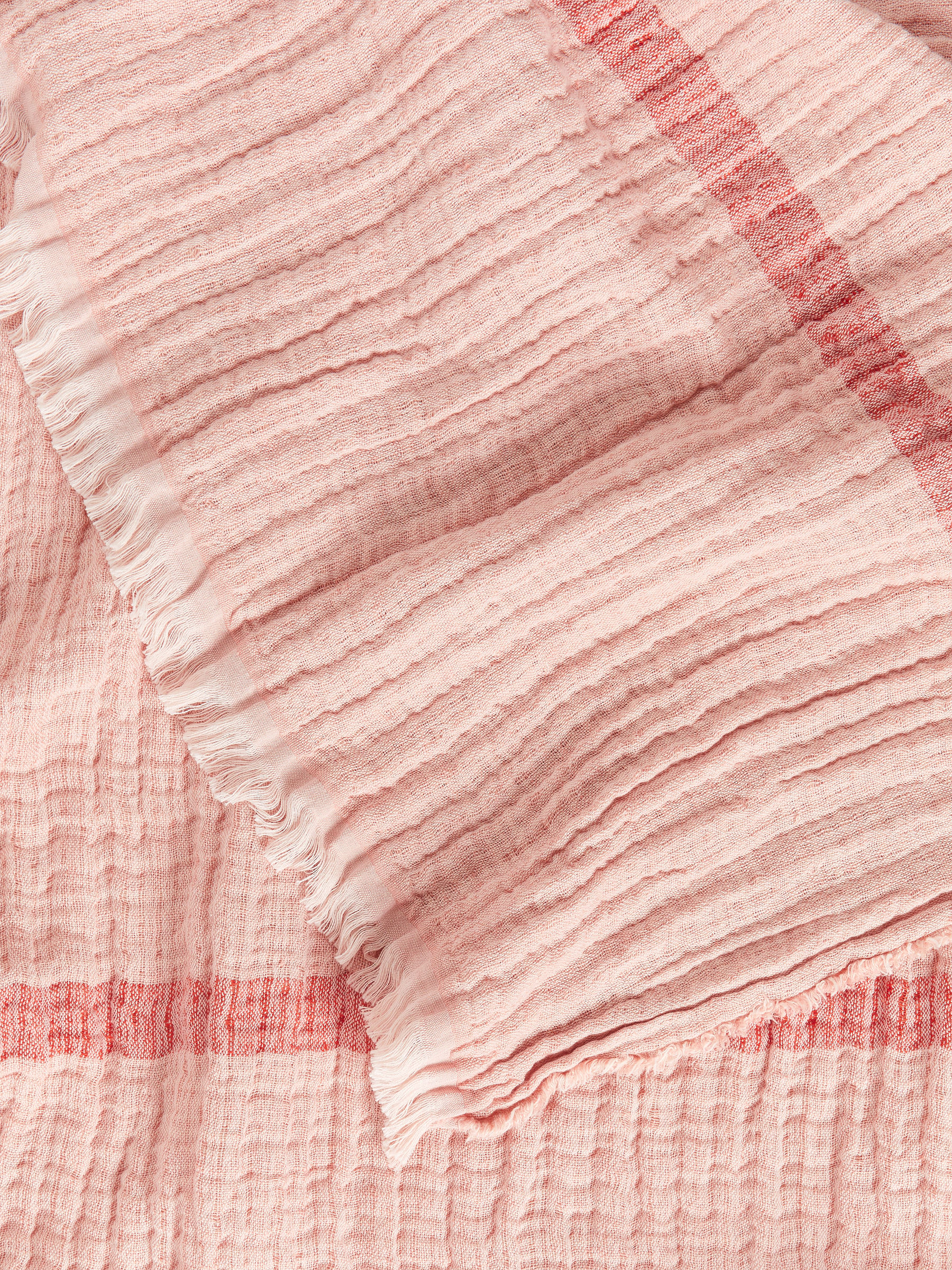 Crinkle-Decke aus Leinenmischung - Rosa - Homeware - StillMedia/DescriptiveDetail - 2