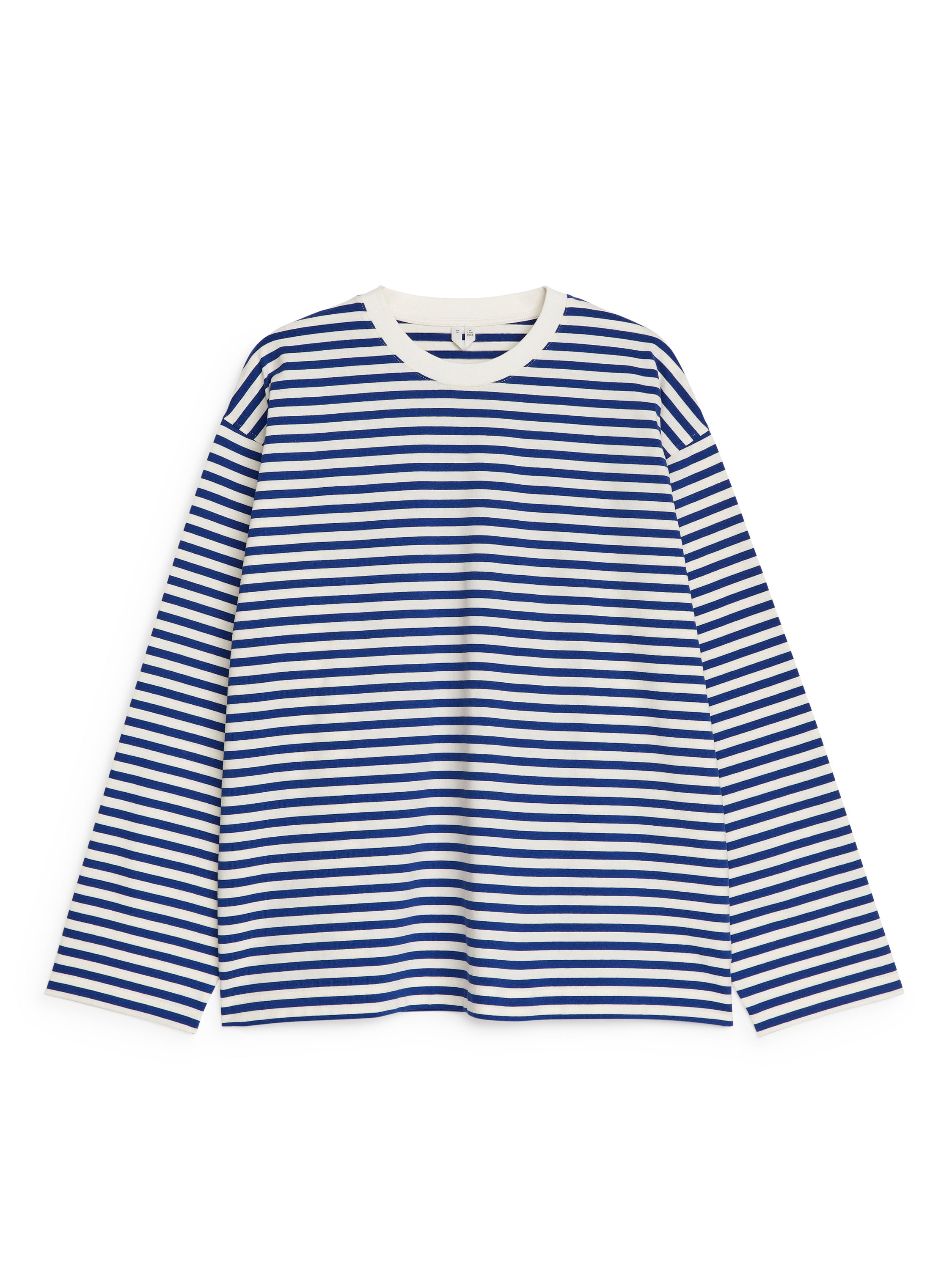 Striped T-Shirt – Bright Blue/Off White – Men – ARKET WW
