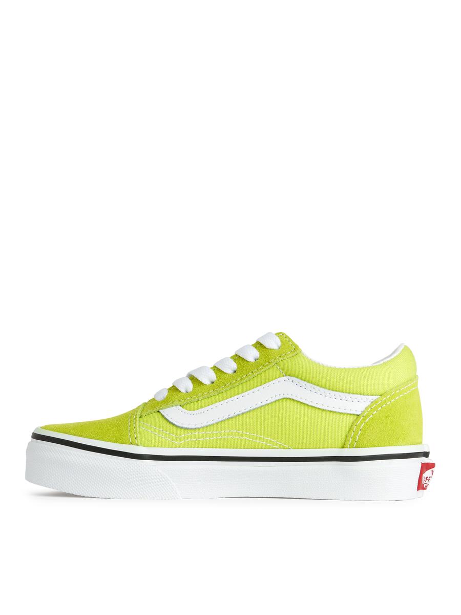 Bright green vans old skool best sale