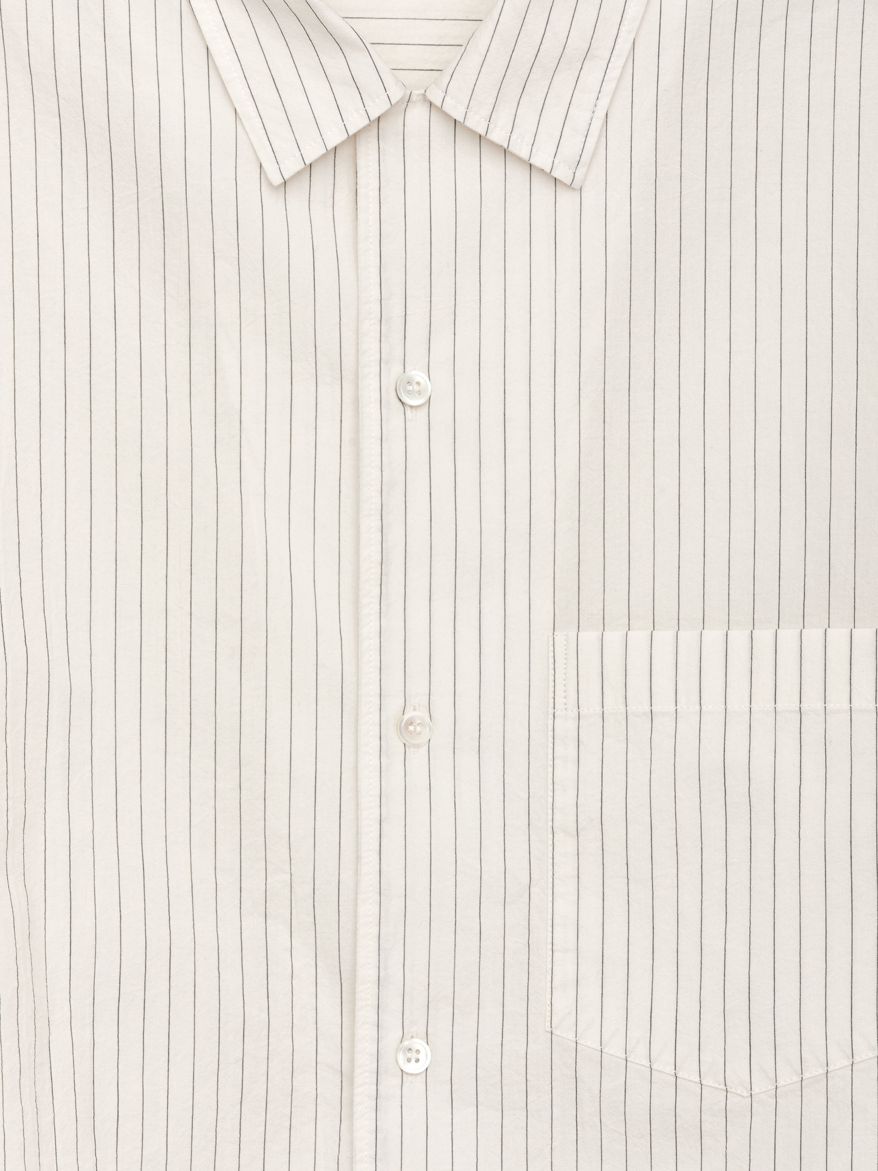 Baumwollhemd mit kubanischem Kragen - Cremeweiß/Streifen - Relaxed Fit - Herren - StillMedia/DescriptiveDetail - 1