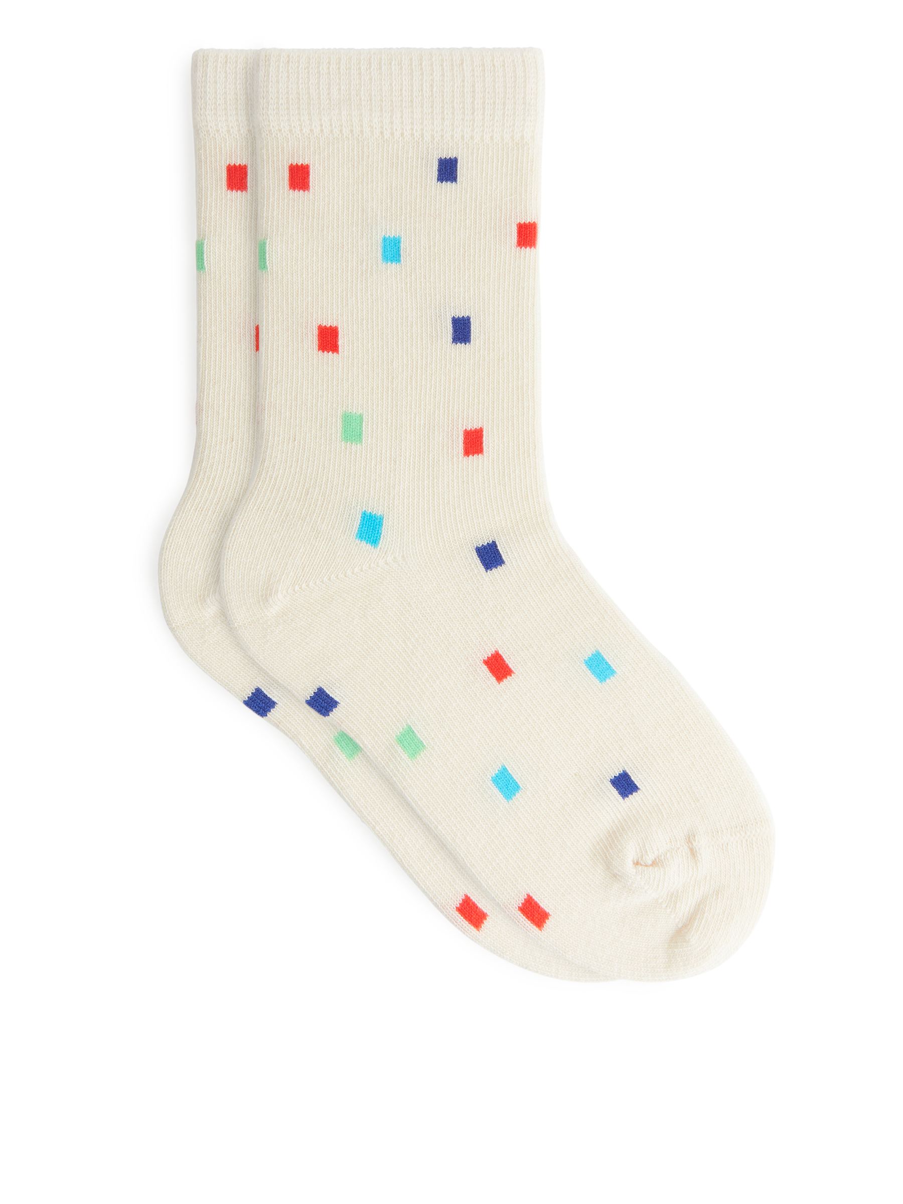 Chaussettes jacquard, 2 paires - Beige/Multicolore - Enfant - StillMedia/DescriptiveStillLife - 1