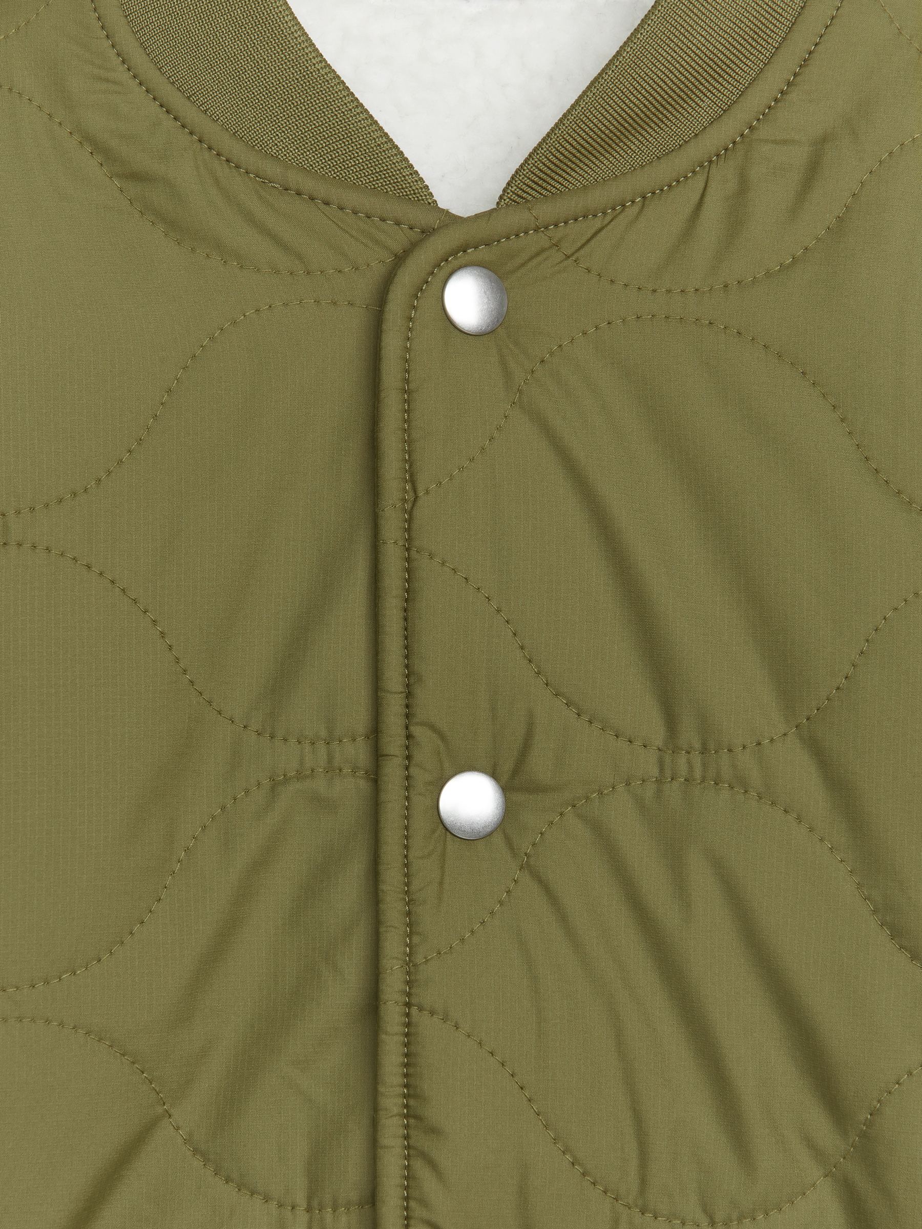 Reversible Quilt Pile Jacket - Green/White - Children - StillMedia/DescriptiveDetail - 2