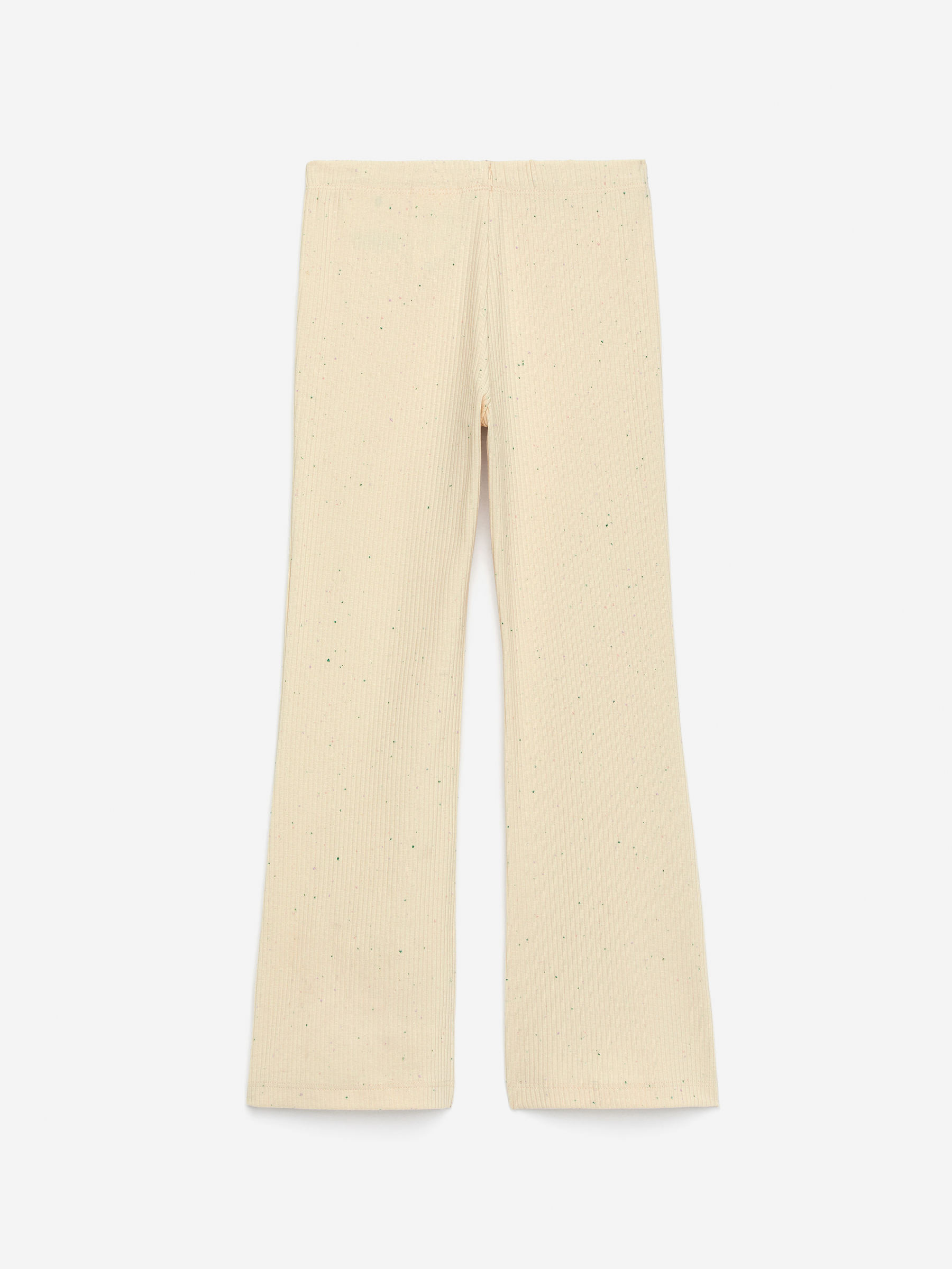 Utsvängda ribbstickade leggings - Off-white - Regular fit - Children - StillMedia/DescriptiveStillLife - 2