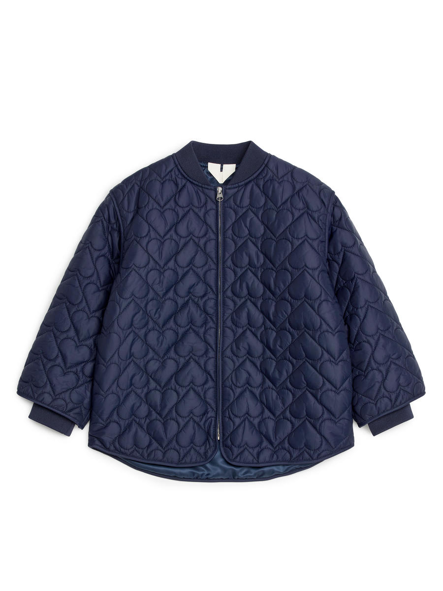 Quilted Jacket-#23263B-11866