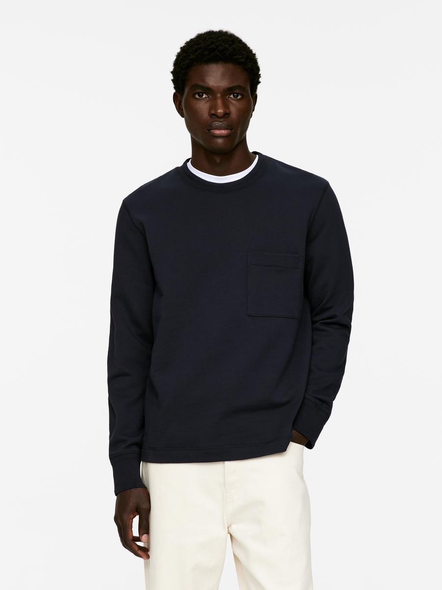 Straight-Cut Sweatshirt-#272930-14064