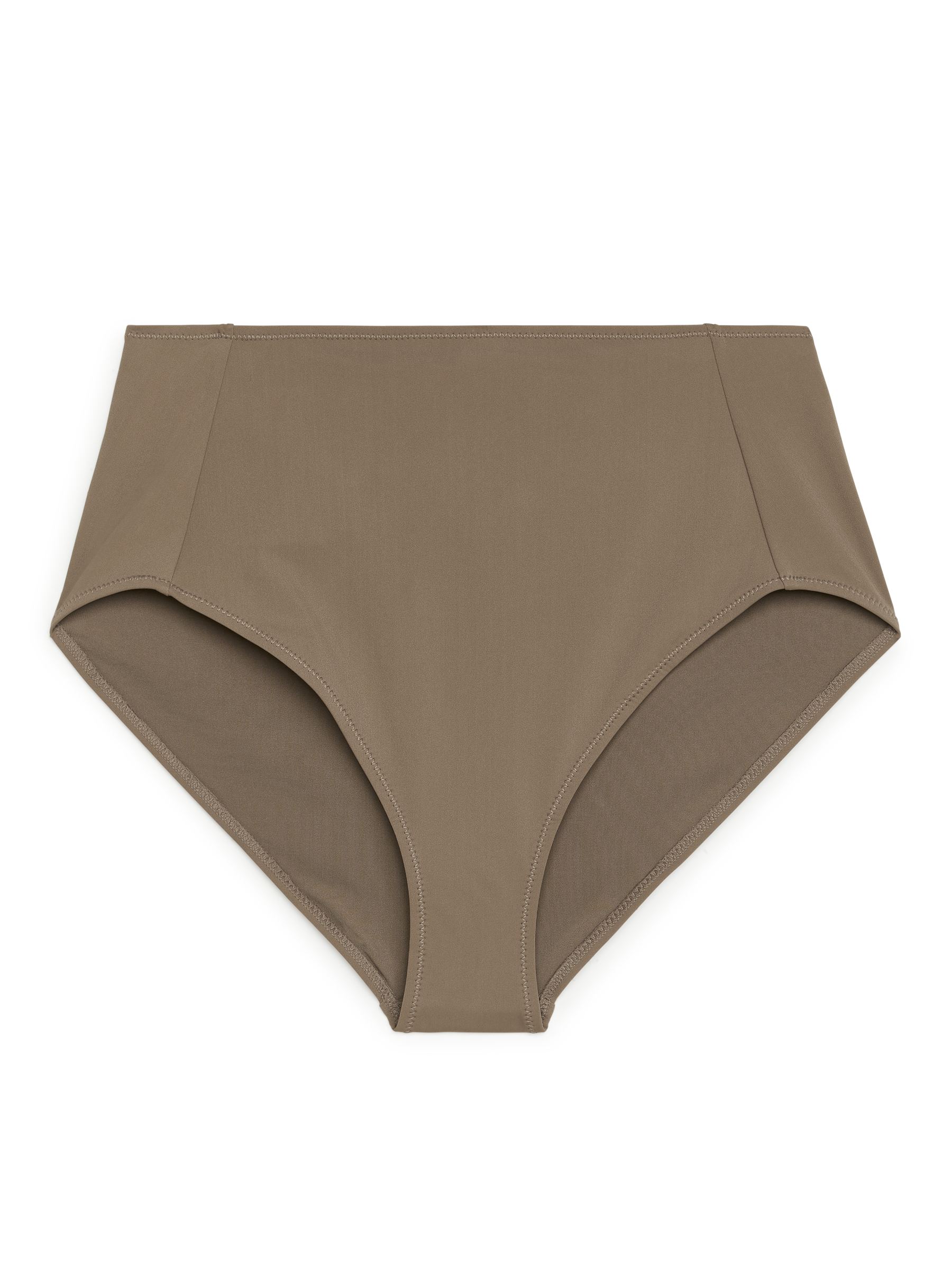 Matte High Waist Bikini Brief - Dark Mole - Women - StillMedia/DescriptiveStillLife - 2