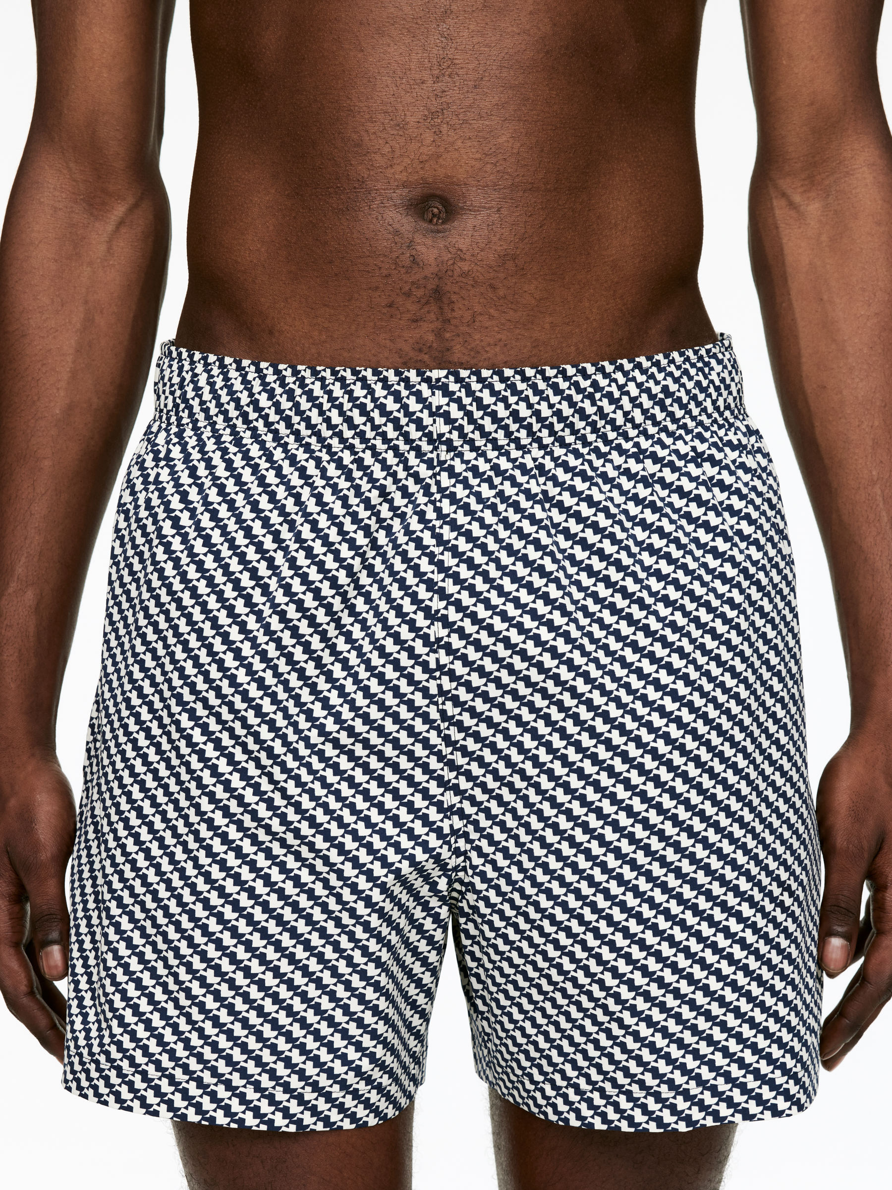 Allover-Printed Swim Shorts - Blue/White - Men - StillMedia/Lookbook - 5