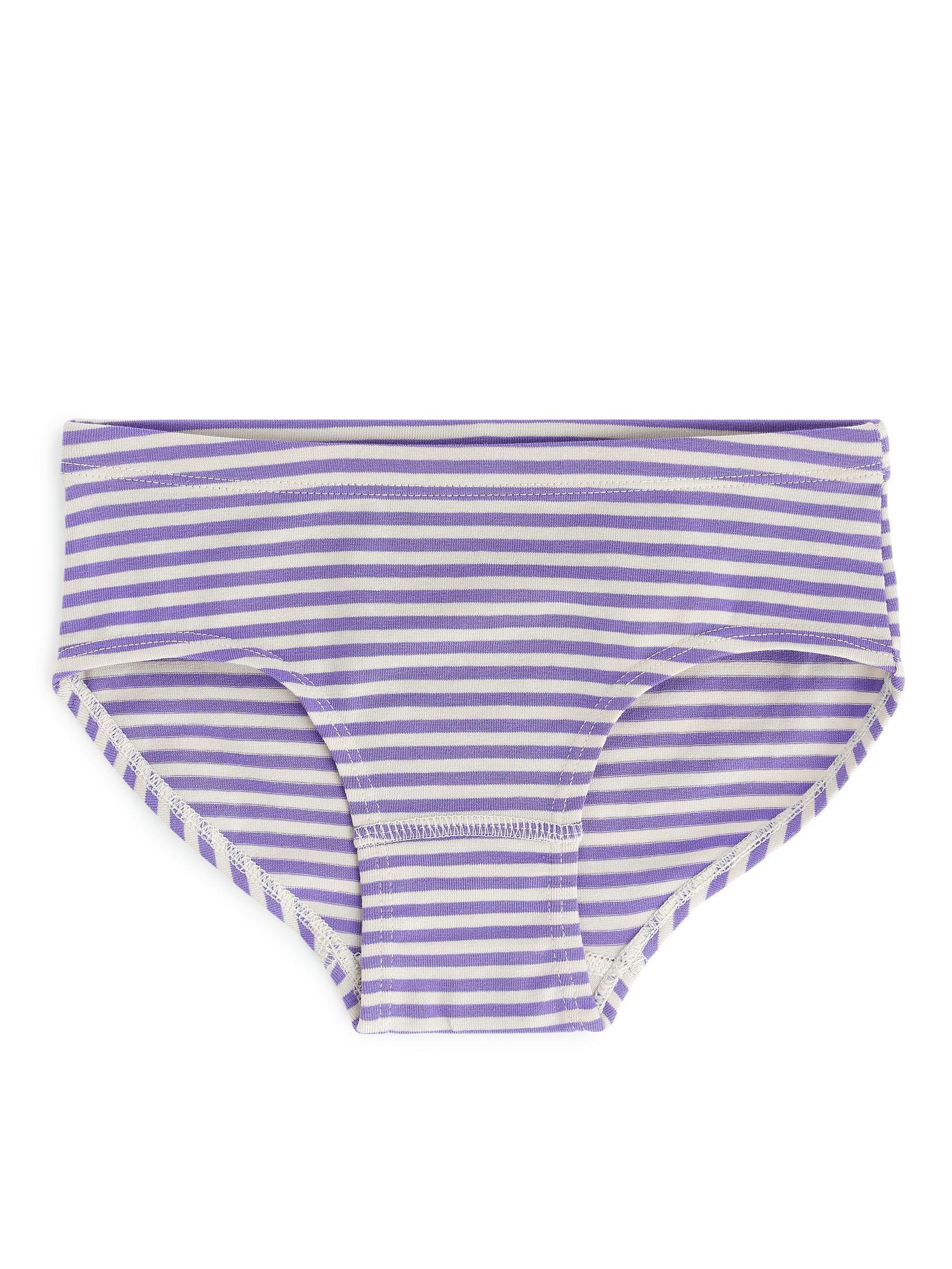Cotton Jersey Briefs Set of 3 - Purple/Dot/Stripe - Regular fit - Children - StillMedia/DescriptiveStillLife - 3