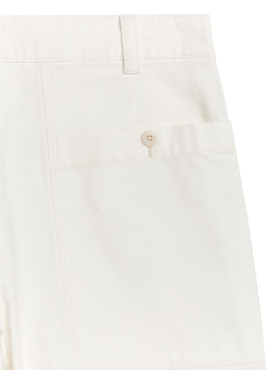 Cotton Utility Shorts - White - Relaxed fit - Men - 1158912001