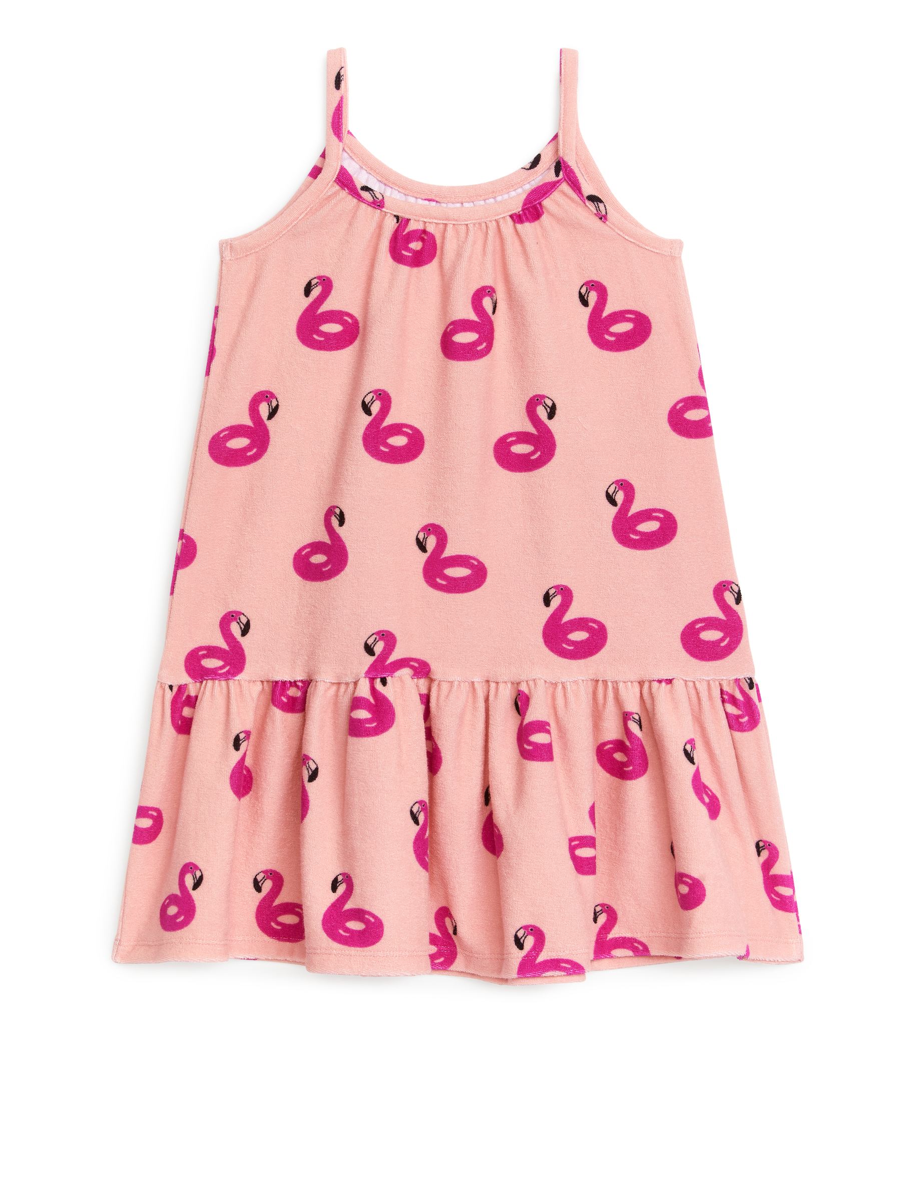 Vestido de rizo estampado - Rosa/fucsia - Corte relajado - Children - StillMedia/DescriptiveStillLife - 2