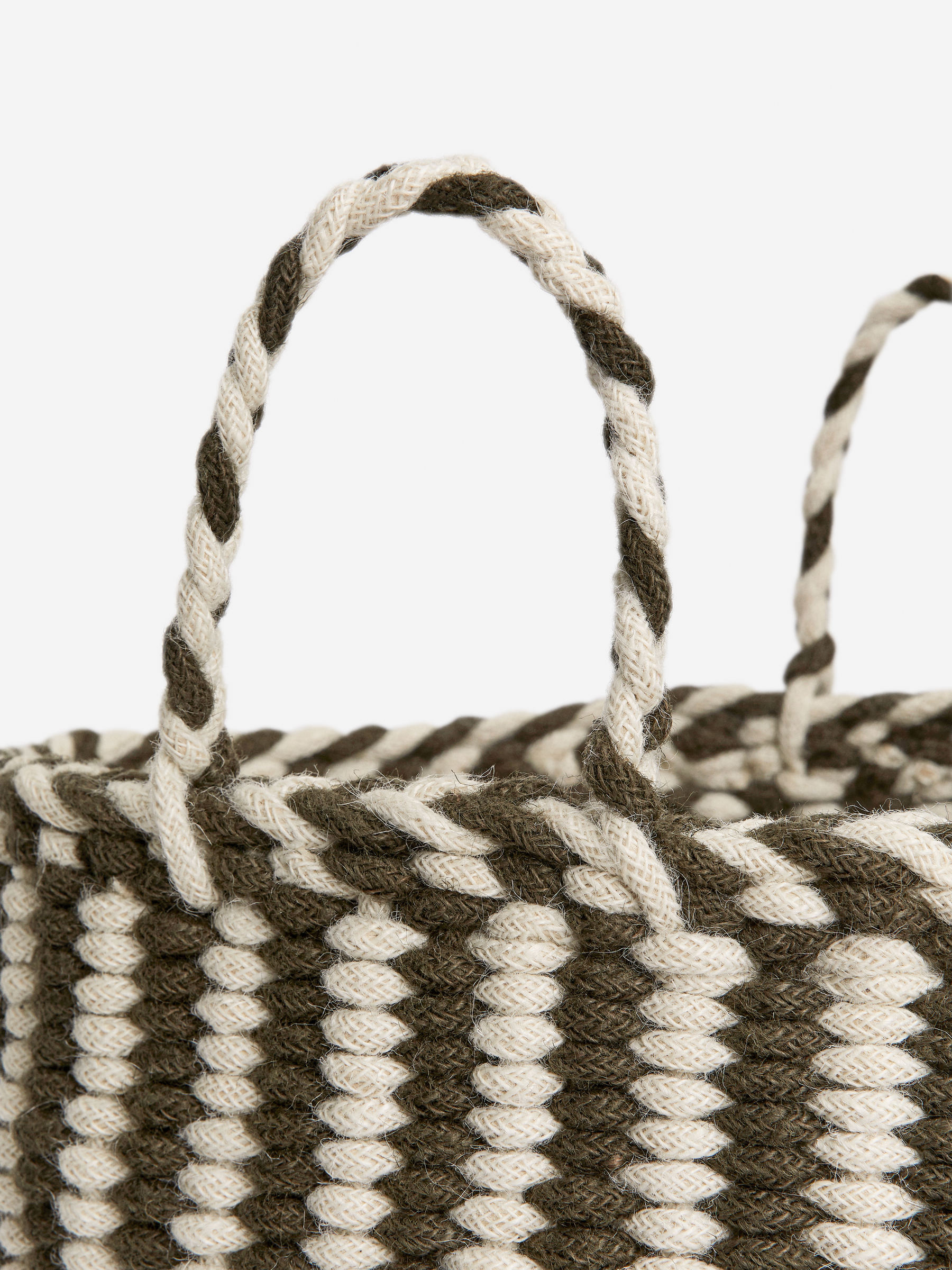 Storage Basket 41 cm - Khaki Green/Off White - Homeware - StillMedia/DescriptiveDetail - 3