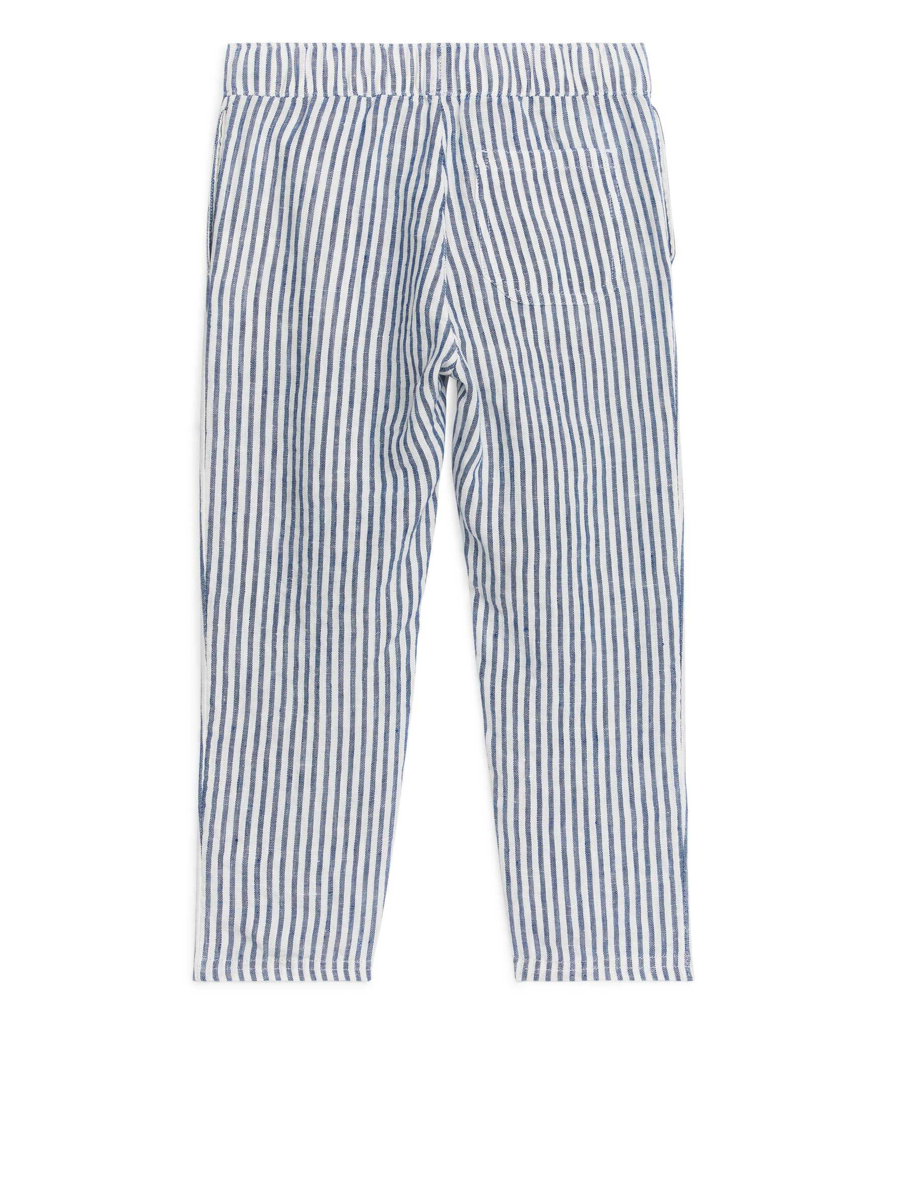 Pantaloni affusolati in misto lino - Blu/Bianco - Regular fit - Children - StillMedia/DescriptiveStillLife - 2