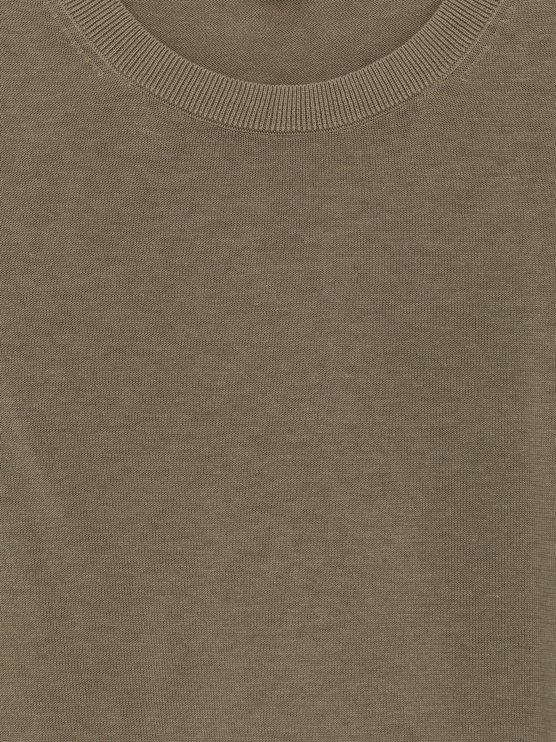 T-shirt en coton en maille fine - Vert kaki - Regular fit - Homme - StillMedia/DescriptiveDetail - 2