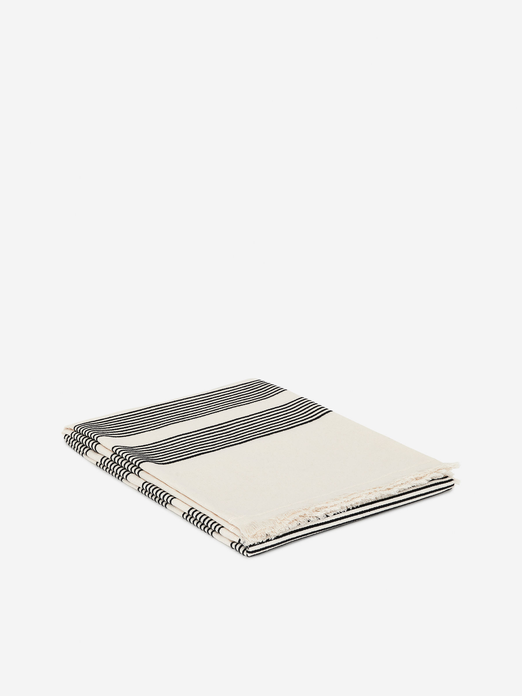 Bath Towel 100 x 180 cm - Off White/Black - Homeware - StillMedia/DescriptiveDetail - 1