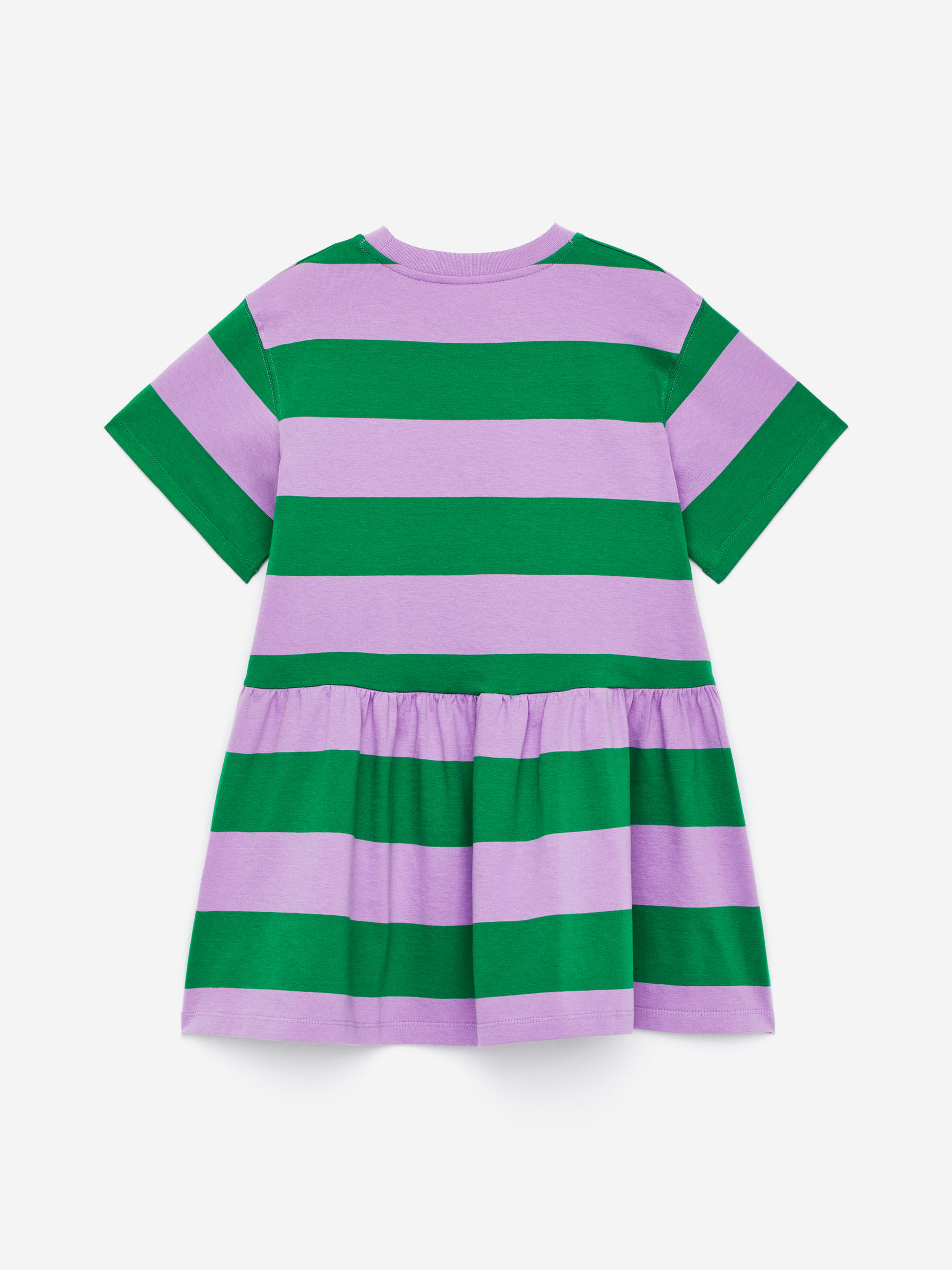 Jersey Frill Dress - Green/Lilac - Relaxed fit - Children - StillMedia/DescriptiveStillLife - 2