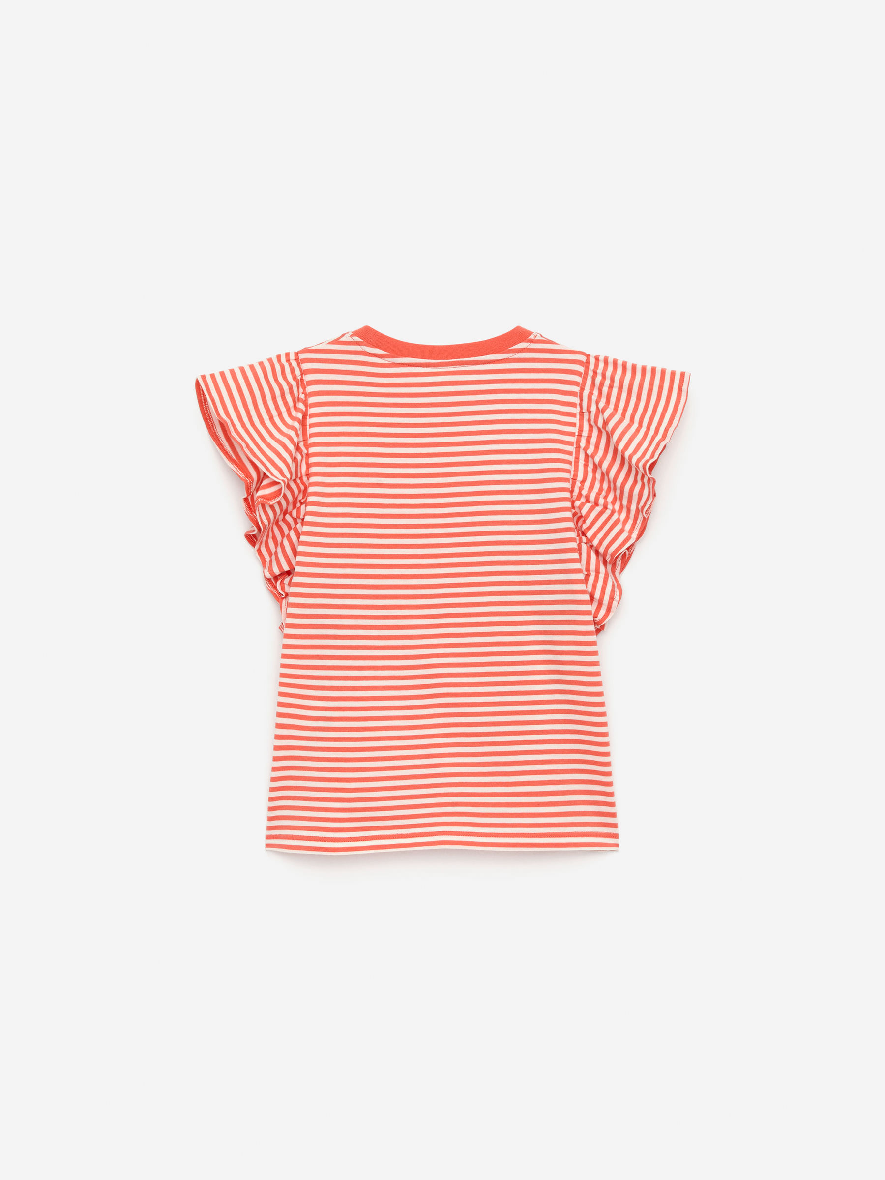 Frill Top - Orange/White - Regular fit - Children - StillMedia/DescriptiveStillLife - 3