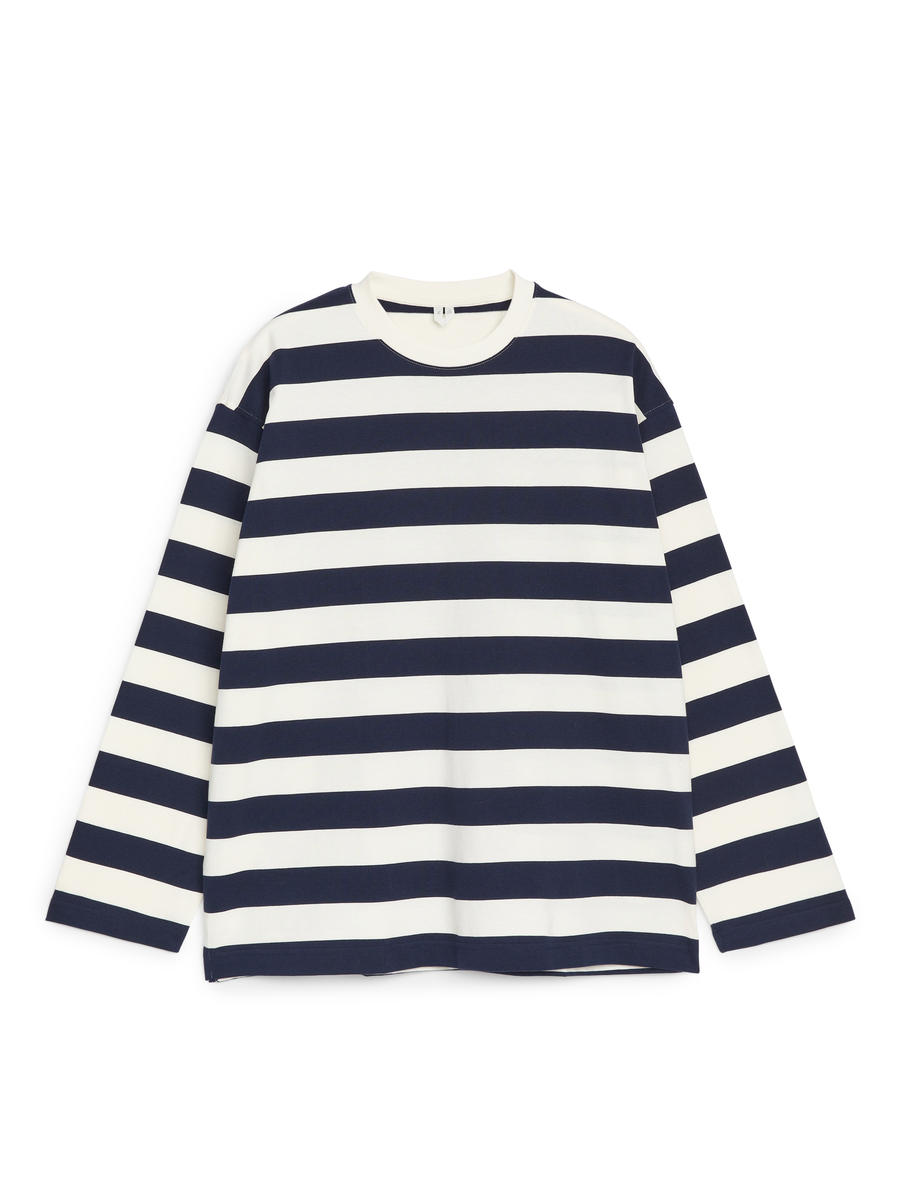 Striped T-Shirt-#EEEDE4-12688